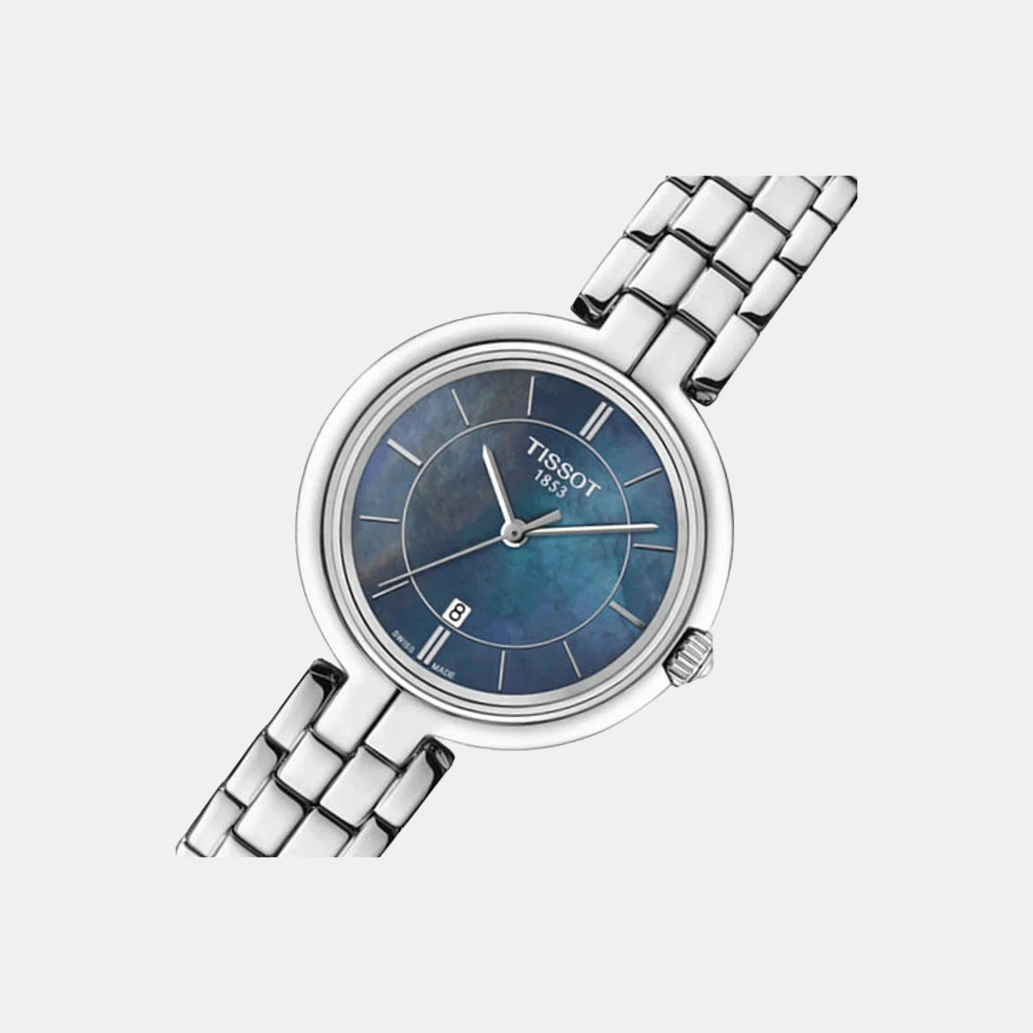 Flamingo Women Quartz Blue Dial Analog Stainless Steel Watch T0942101112100 - Image 4
