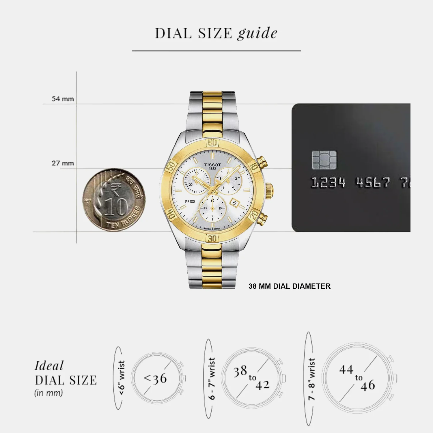 PR 100 Chronograph Men Analog Stainless Steel Watch T1019172203100 - Image 4