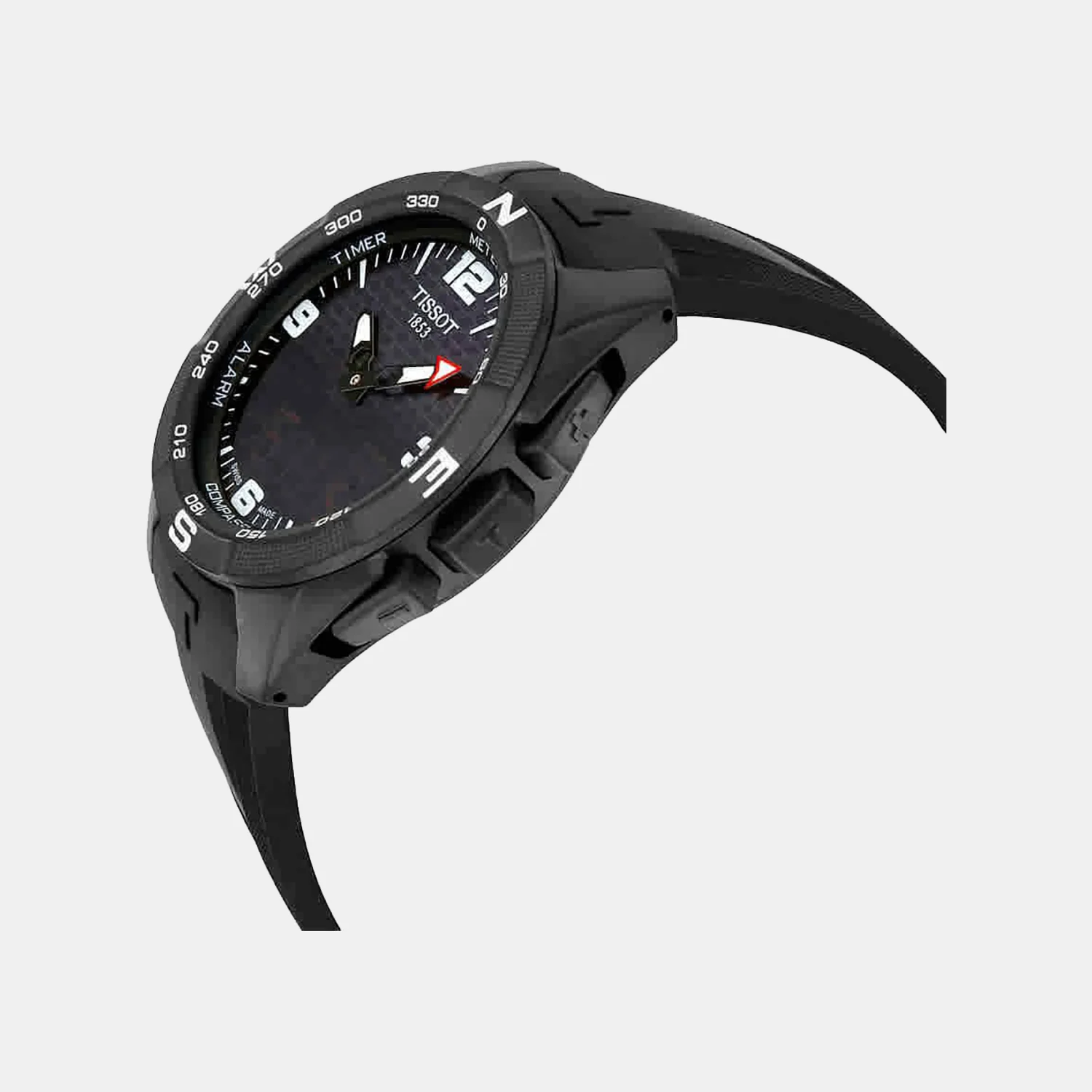 T-Touch Expert Solar Men Solar Black Dial Analog Rubber Watch T0914204705701 - Image 3