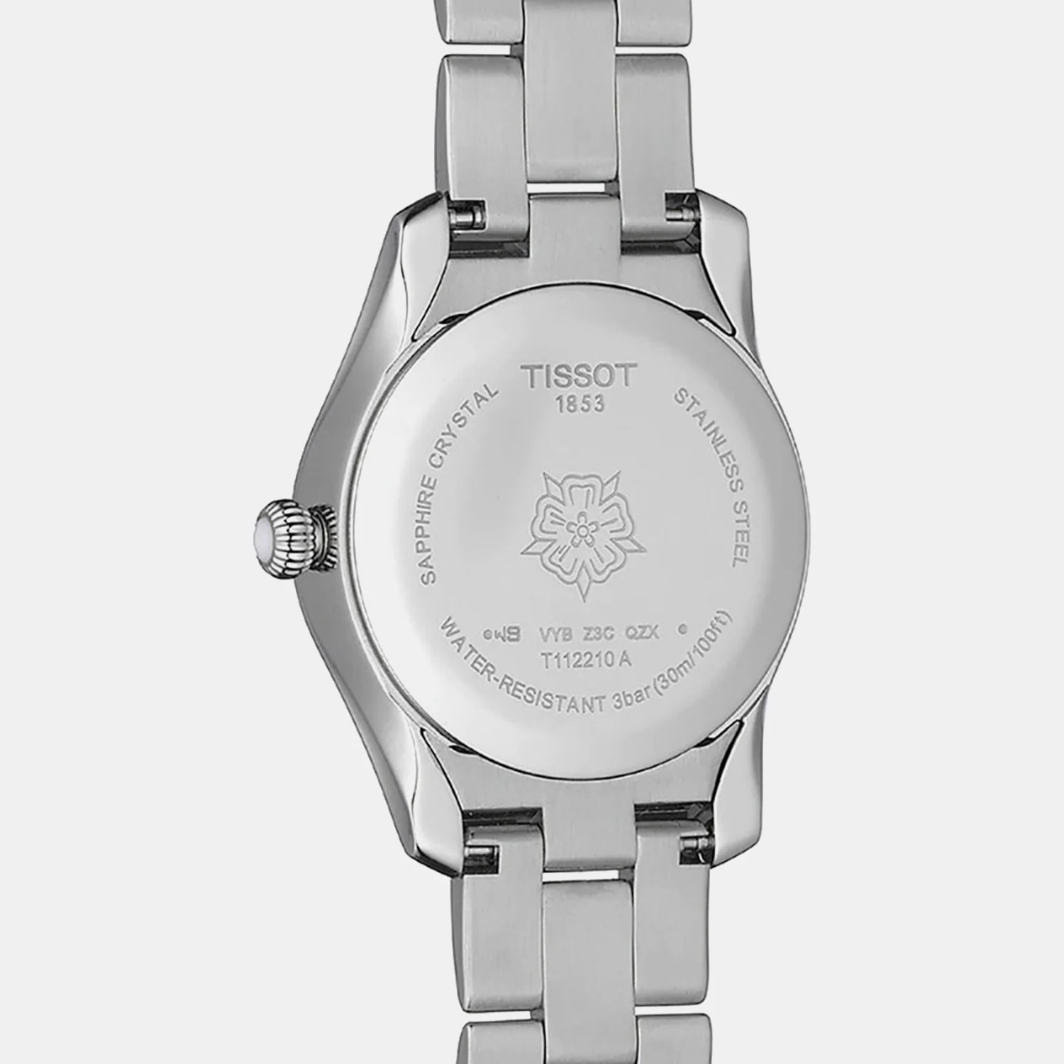 T-Wave Women Quartz White Mother Of Pearl Dial Analog Stainless Steel Watch T1122101111300 - Image 2