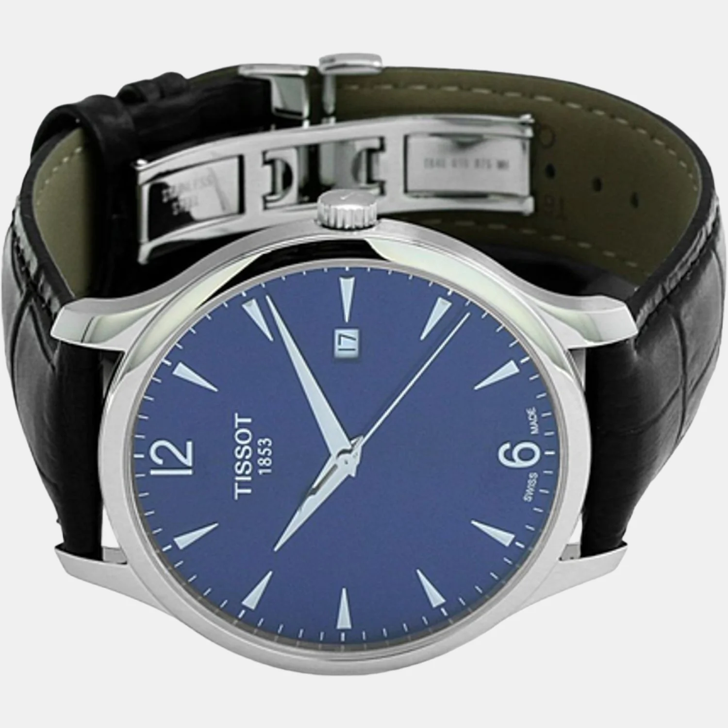 Tradition Men Quartz Blue Dial Analog Leather Watch T0636101604700 - Image 3