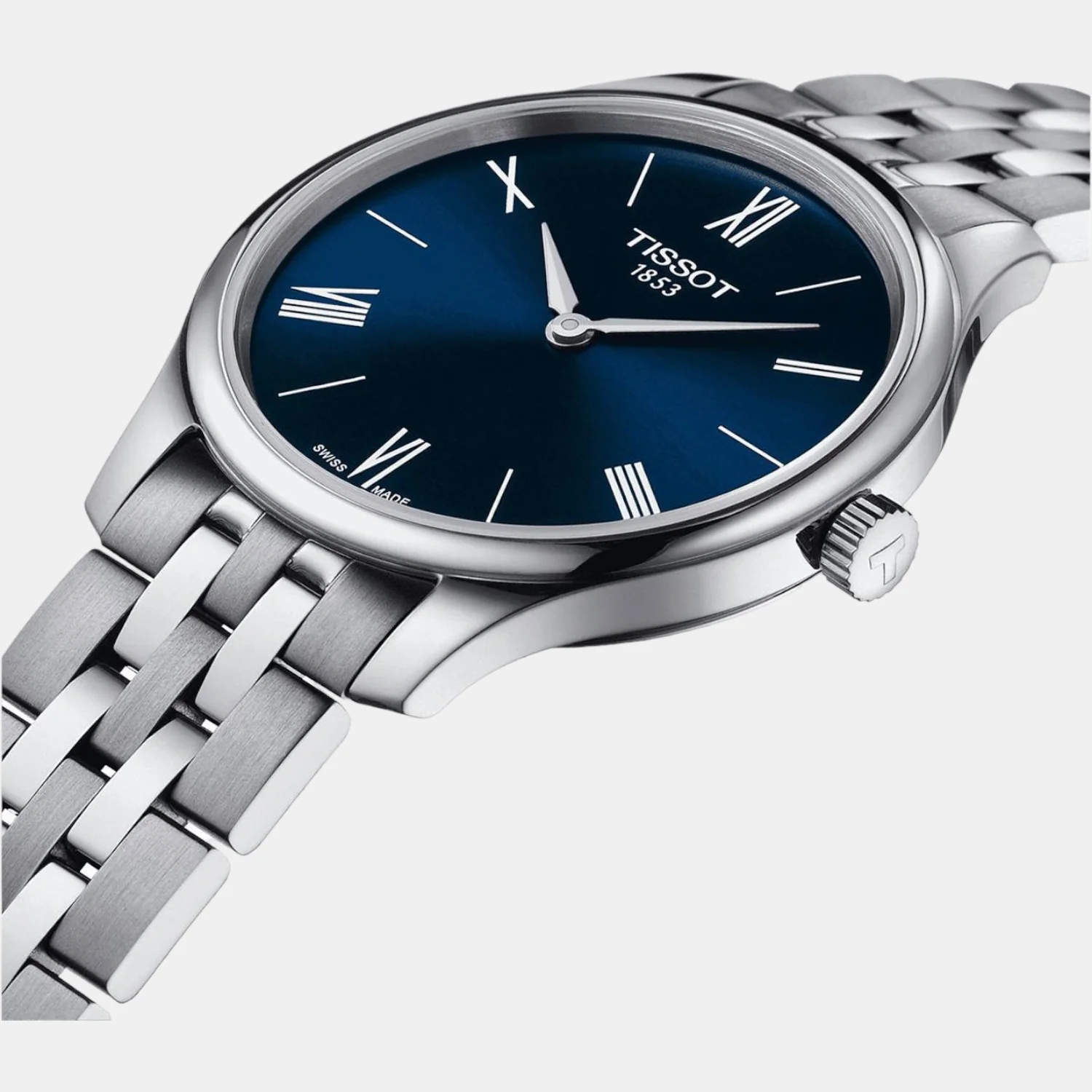 Tradition Women Quartz Blue Dial Analog Stainless Steel Watch T0632091104800 - Image 2