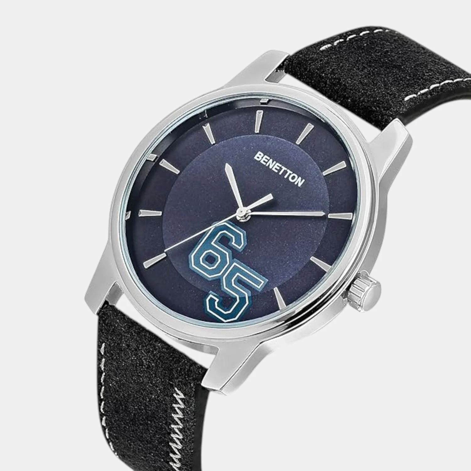 Iconic Men Quartz Blue Dial Analog Leather Watch UWUCG2001 - Image 2