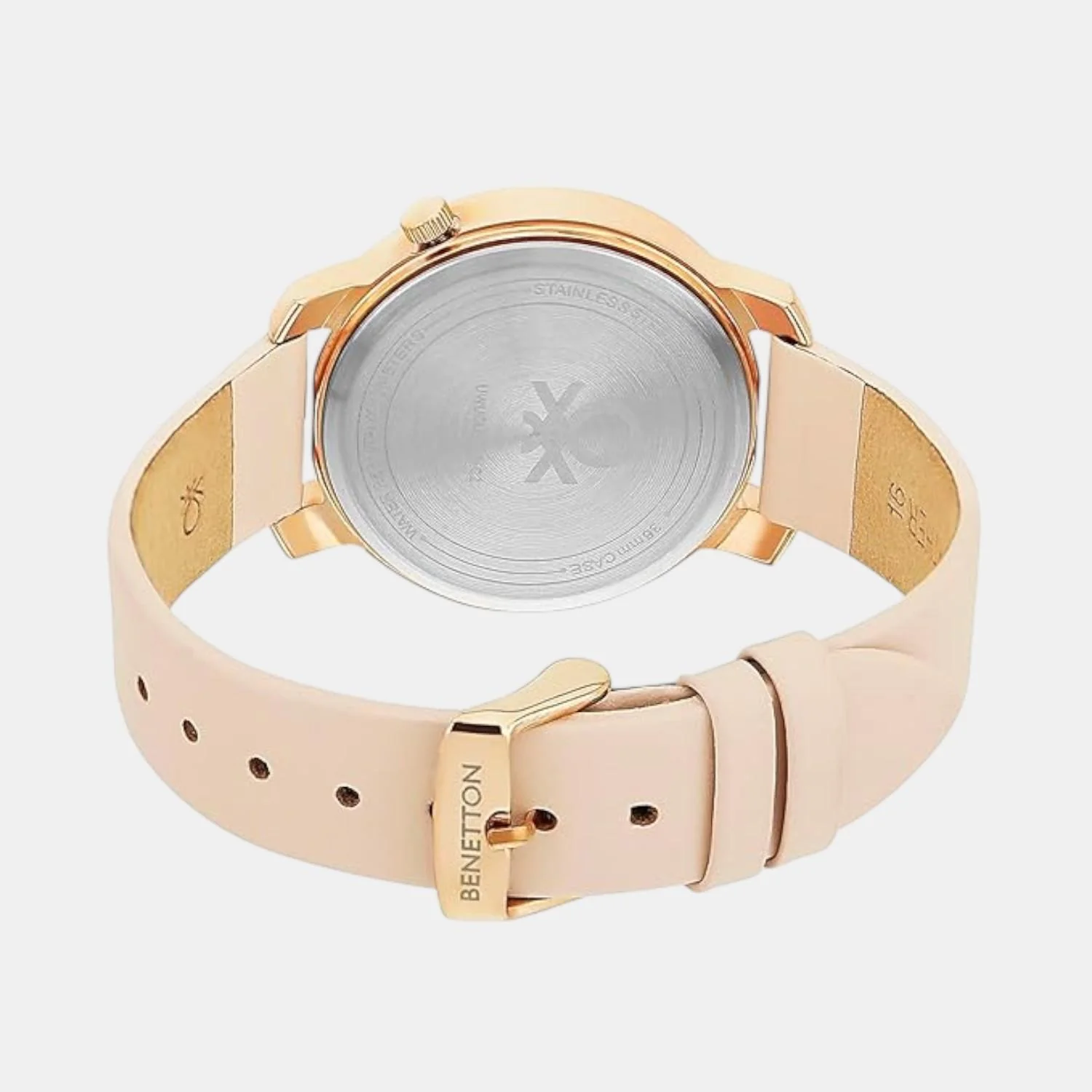 Iconic Women Quartz Pink Dial Analog Leather Watch UWUCL0707 - Image 4