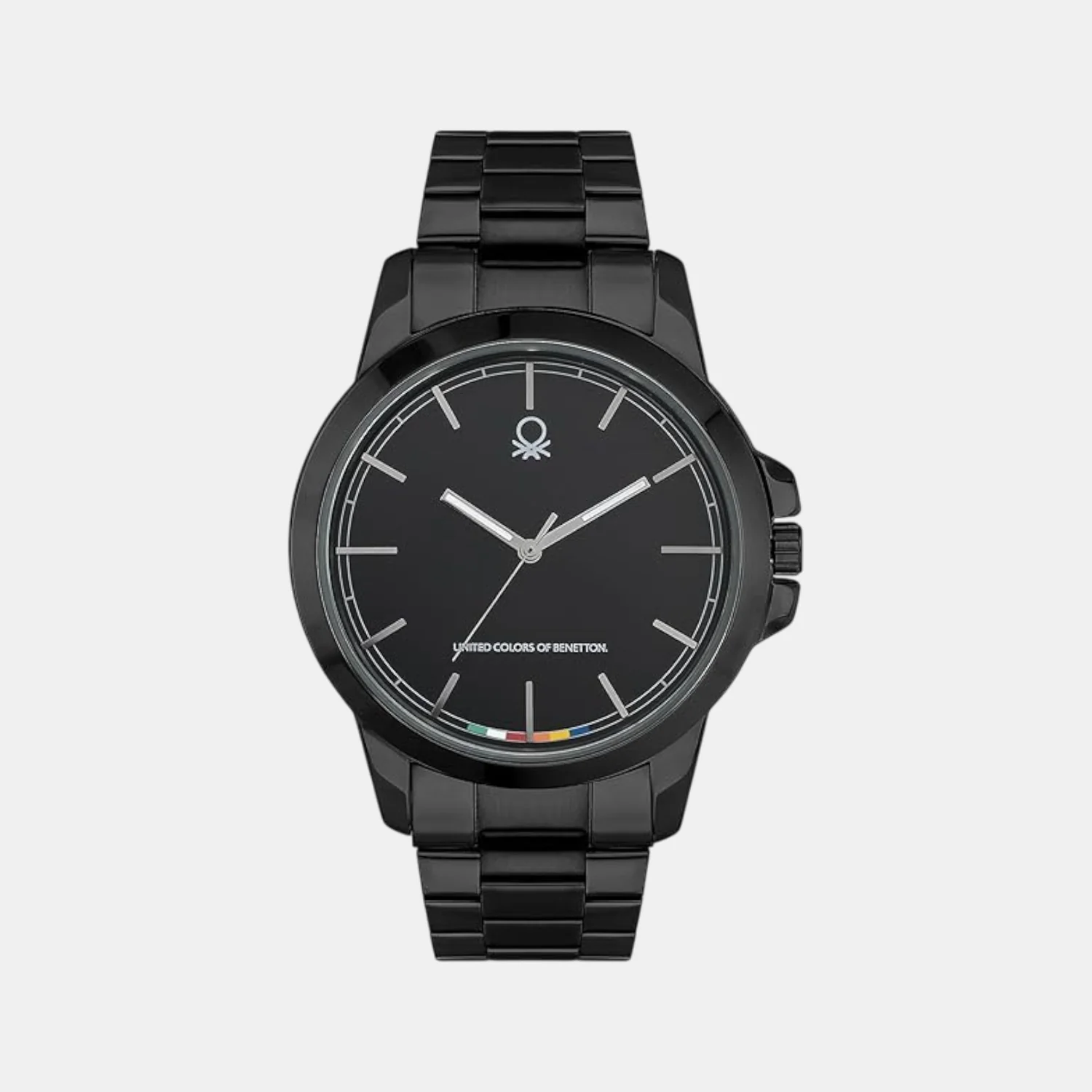 Signature Men Quartz Black Dial Analog Stainless Steel Watch UWUCG2102