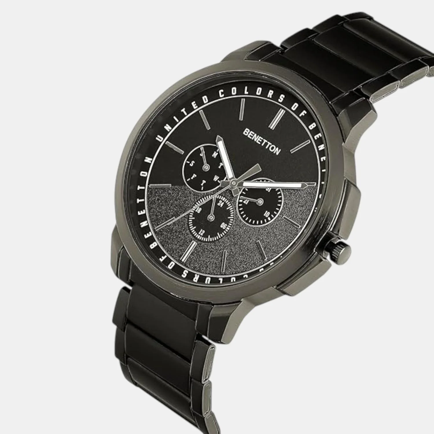 Signature Men Quartz Black Dial Multi-Function Stainless Steel Watch UWUCG1802 - Image 2