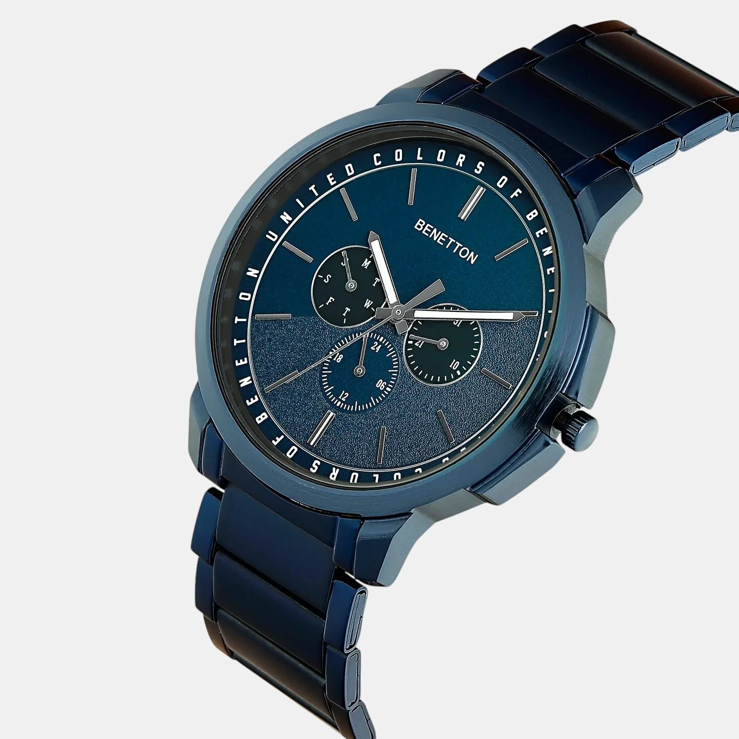 Signature Men Quartz Blue Dial Multi-Function Stainless Steel Watch UWUCG1800 - Image 2