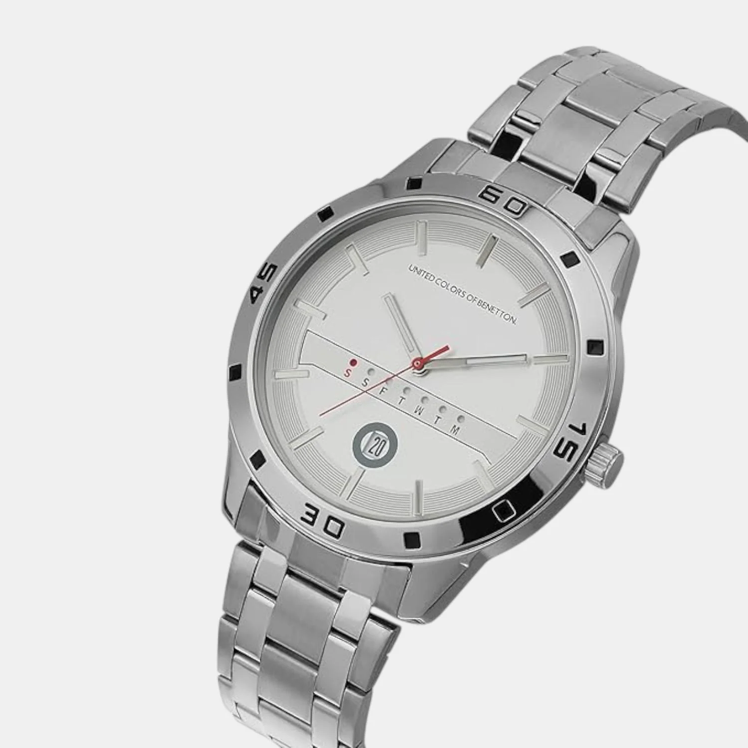 Signature Men Quartz Silver Dial Analog Stainless Steel Watch UWUCG1606 - Image 2