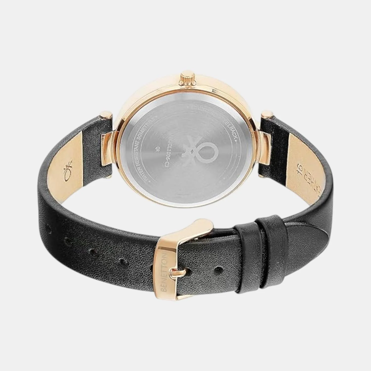 Signature Women Quartz Black Dial Multi-Function Leather Watch UWUCL1006 - Image 4