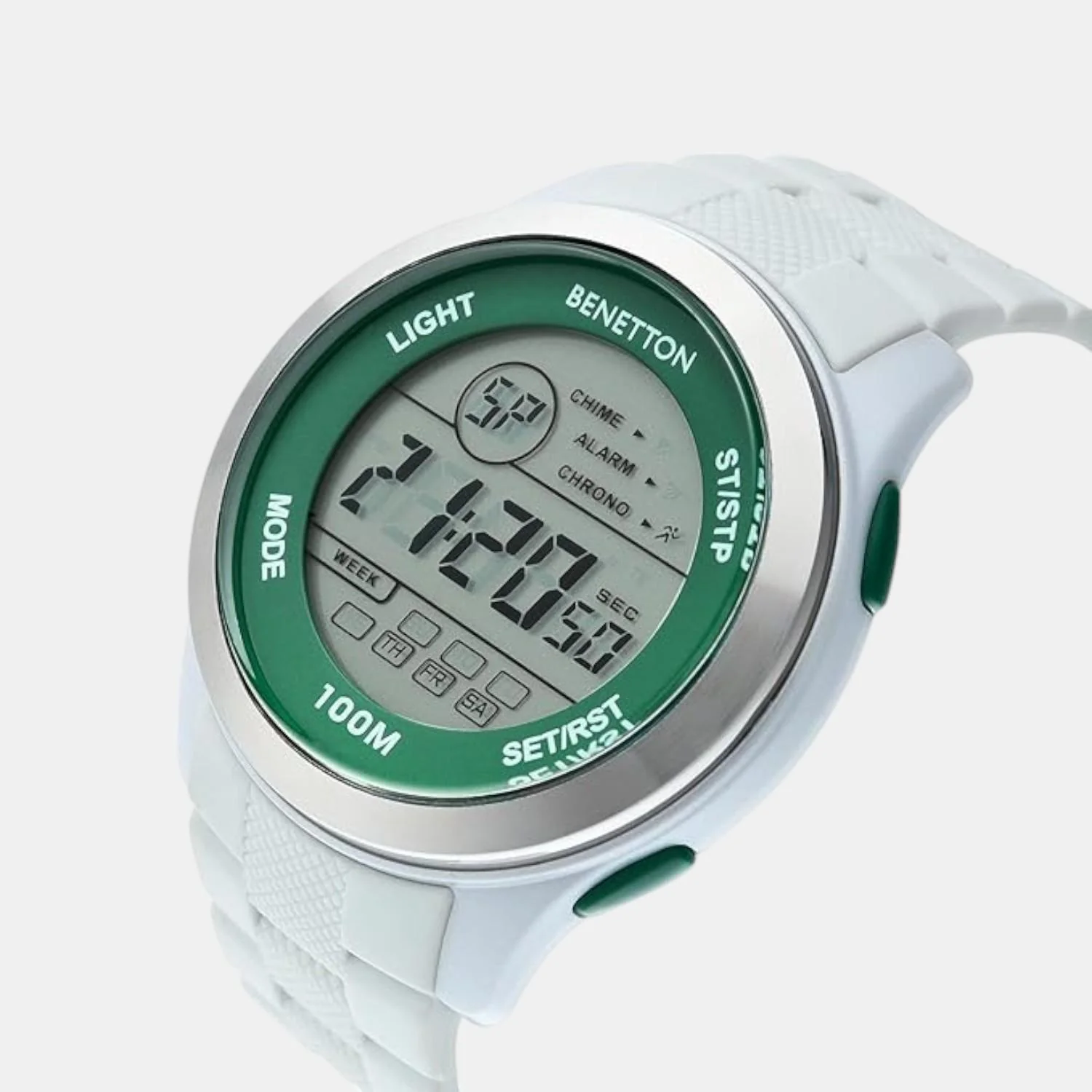 Sport Unisex Quartz Silver Dial Digital Silicone Watch UWUCG0502 - Image 2