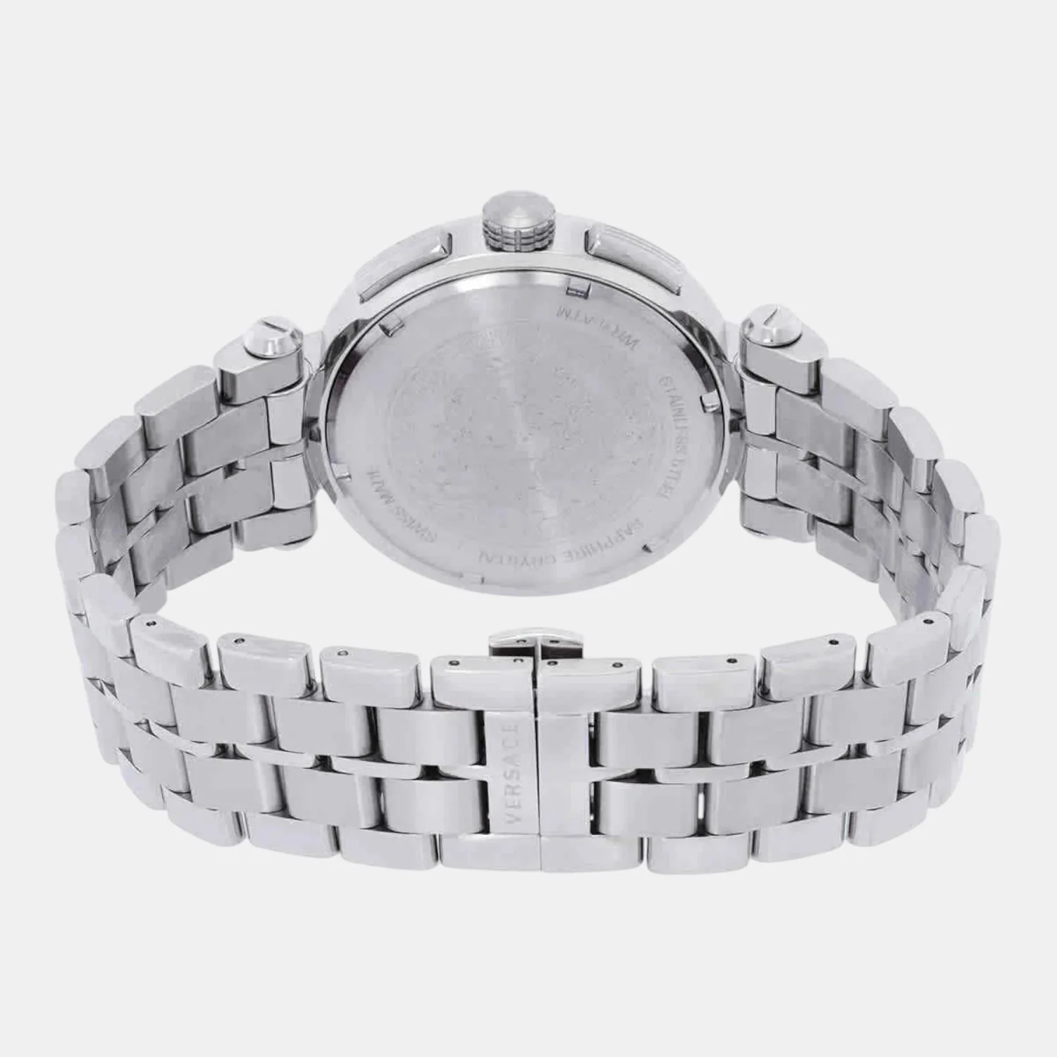 Aion Men Quartz White Dial Chronograph Stainless Steel Watch VE1D01823 - Image 3
