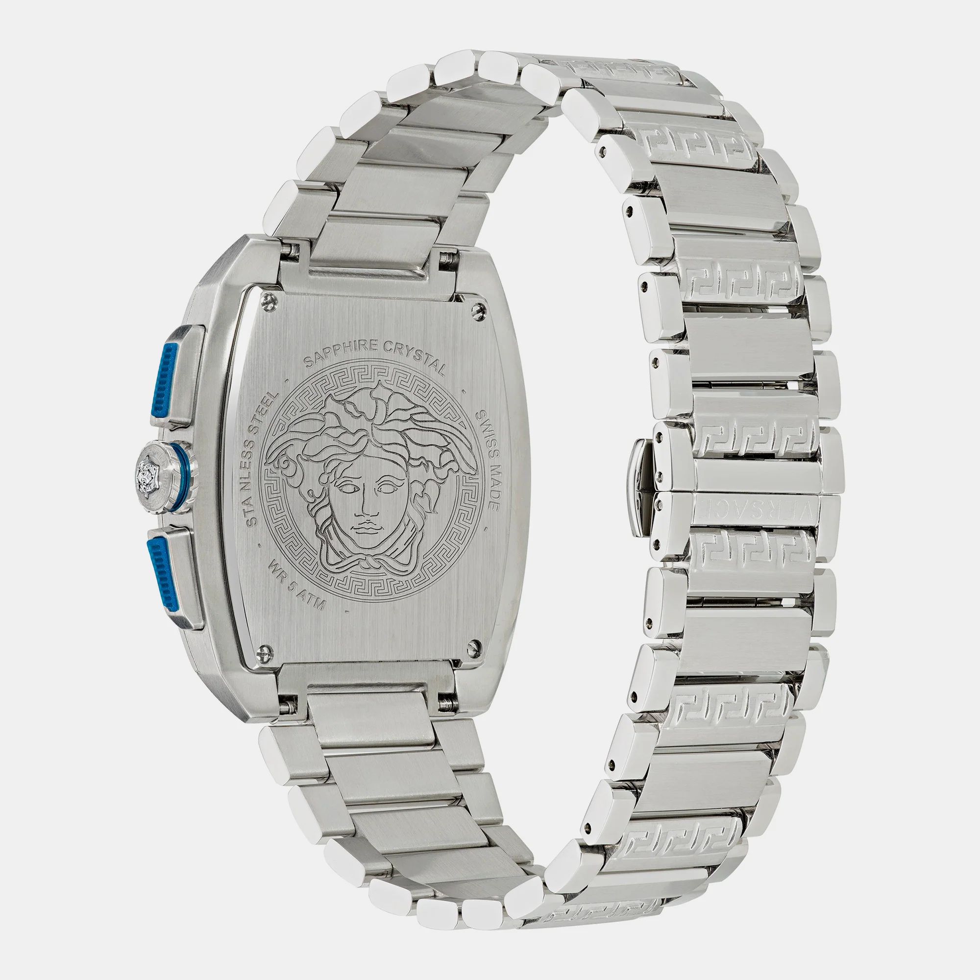 Dominus Men Quartz Blue Dial Chronograph Stainless Steel Watch VE6H00423 - Image 2