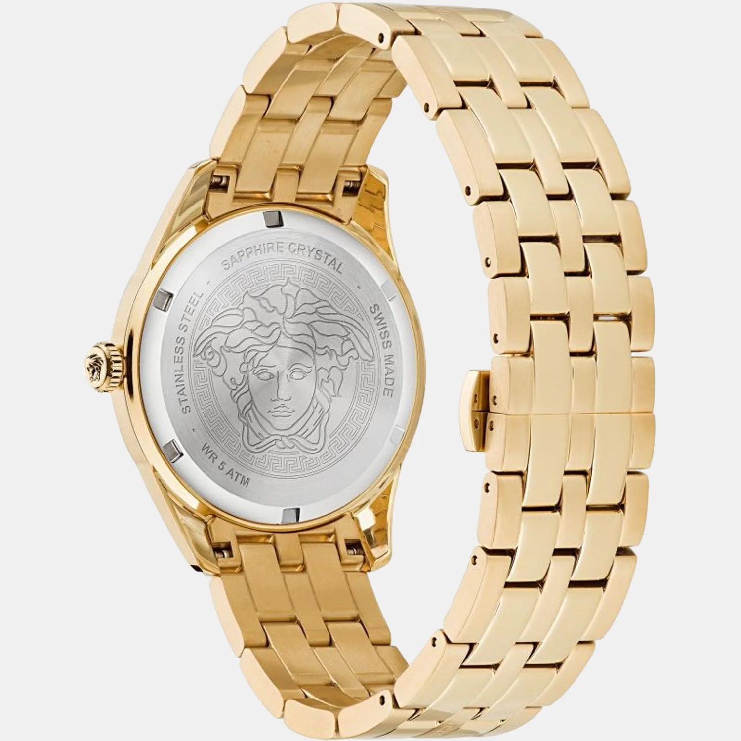 Greca Men Quartz Gold Dial Analog Stainless Steel Watch VE3K00522 - Image 3