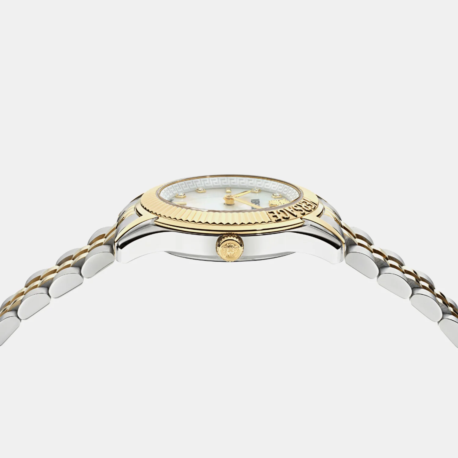 Greca Women Quartz Mother Of Pearl Dial Analog Stainless Steel Watch VE9CA0625 - Image 2