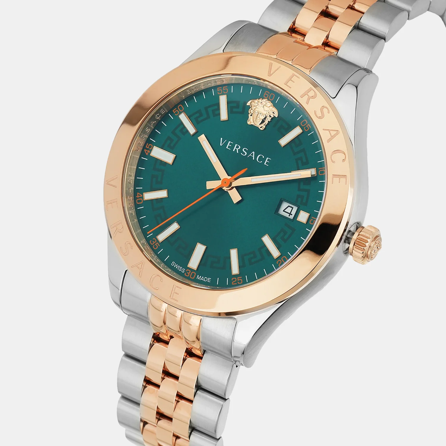 Hellenyium Men Quartz Green Dial Analog Stainless Steel Watch VEVK01324 - Image 3