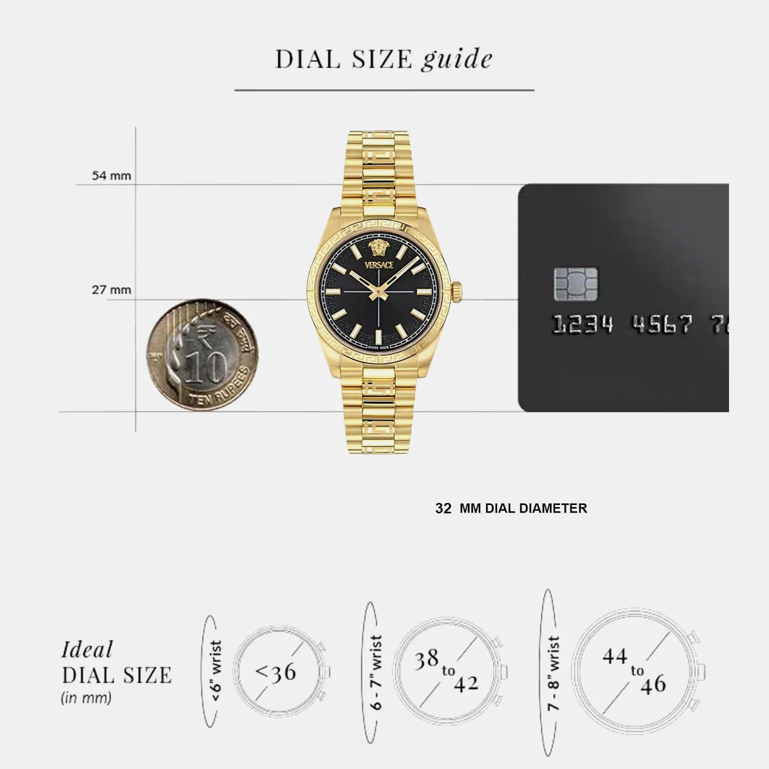 Men Quartz Black Dial Analog Stainless Steel Watch VE0E00625 - Image 4
