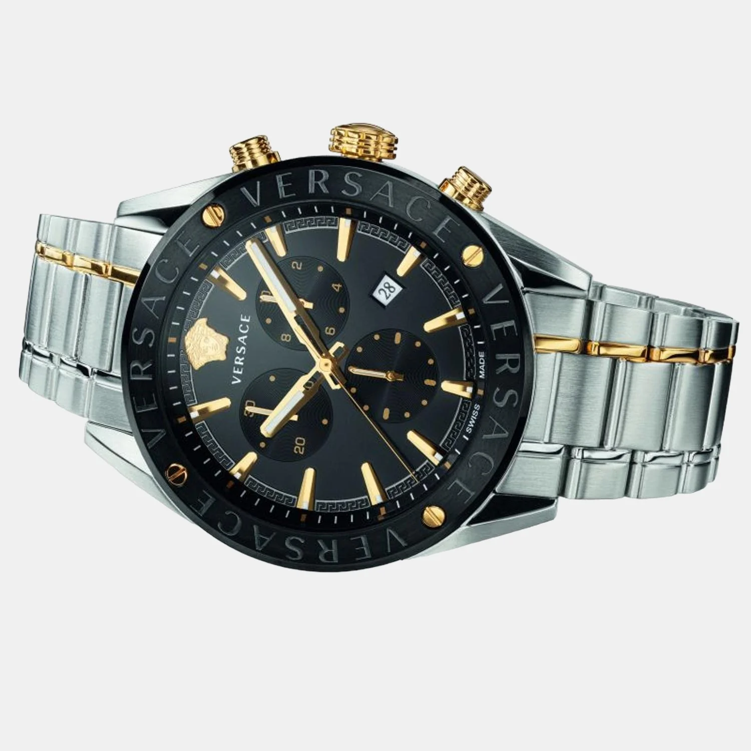 Men Quartz Black Dial Chronograph Stainless Steel Watch VEHB00619 - Image 6