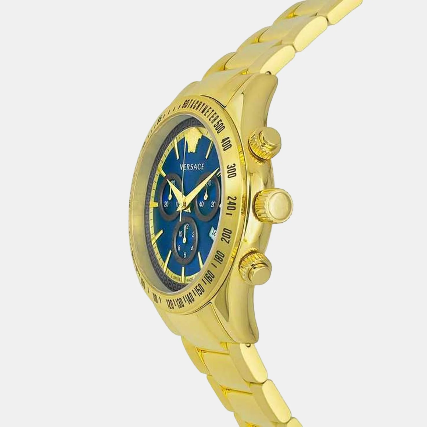 Men Quartz Blue Dial Chronograph Stainless Steel Watch VEV700619 - Image 4