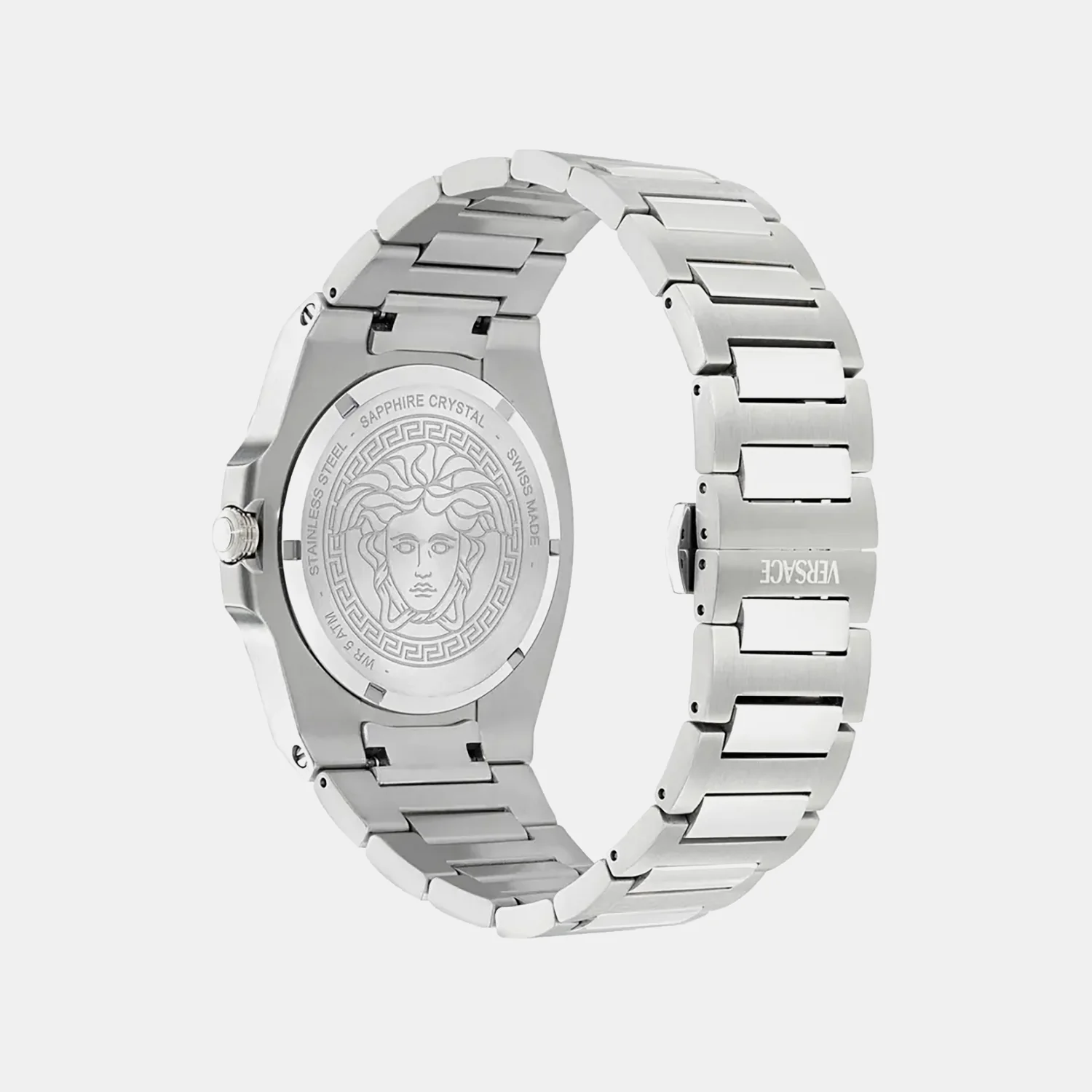 Versace Tolomeo (Wc-0V) Men Quartz Burgundy Dial Analog Stainless Steel Watch VE0V00125 - Image 3