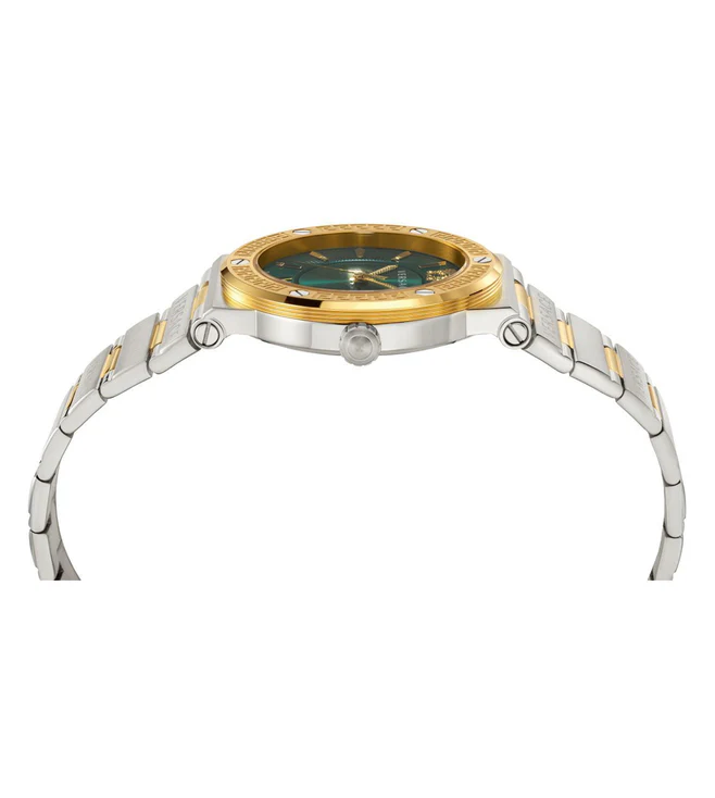 Men Quartz Green Dial Analog Stainless Steel Watch VEVH00720 - Image 3