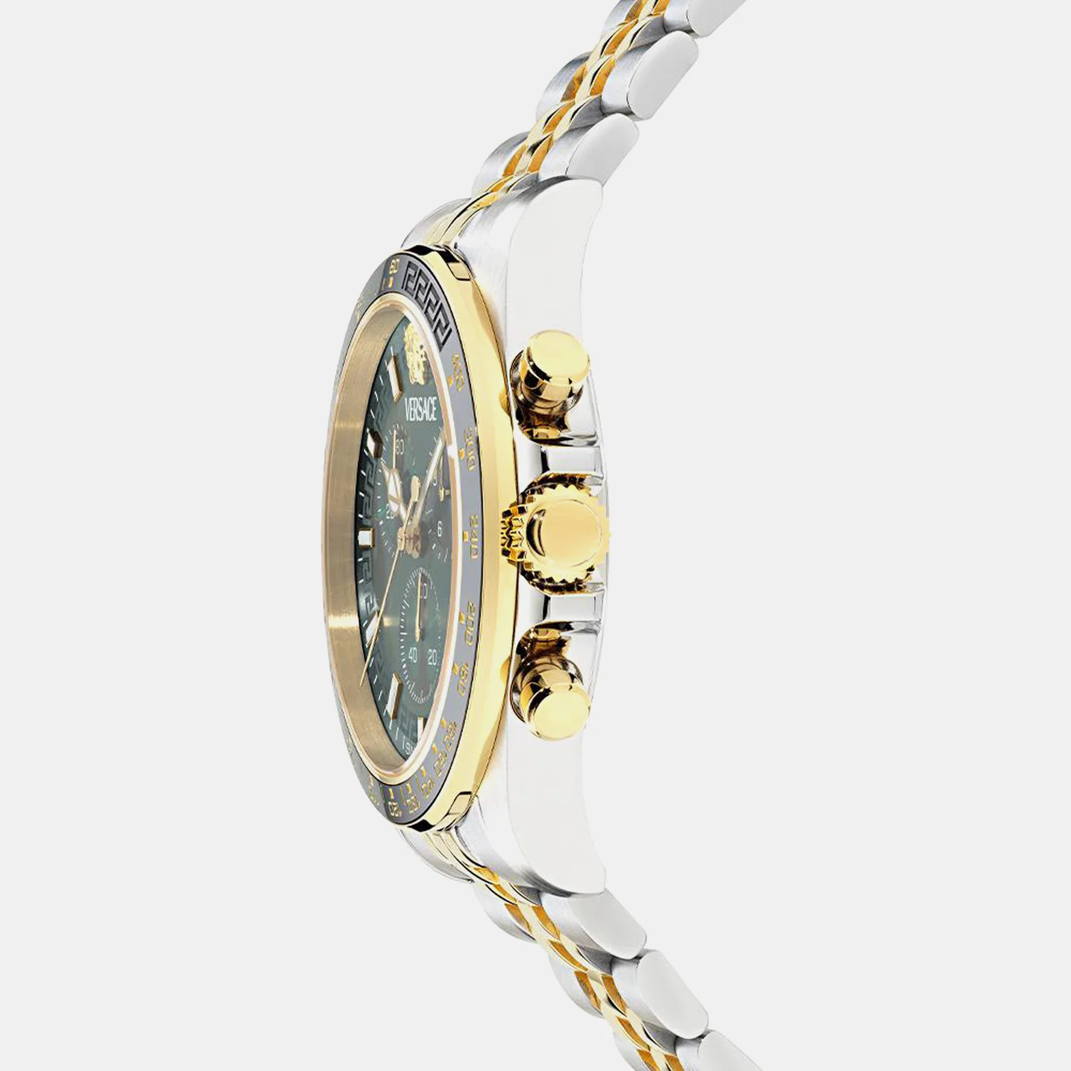 Men Quartz Green Dial Chronograph Stainless Steel Watch VE0H00425 - Image 2