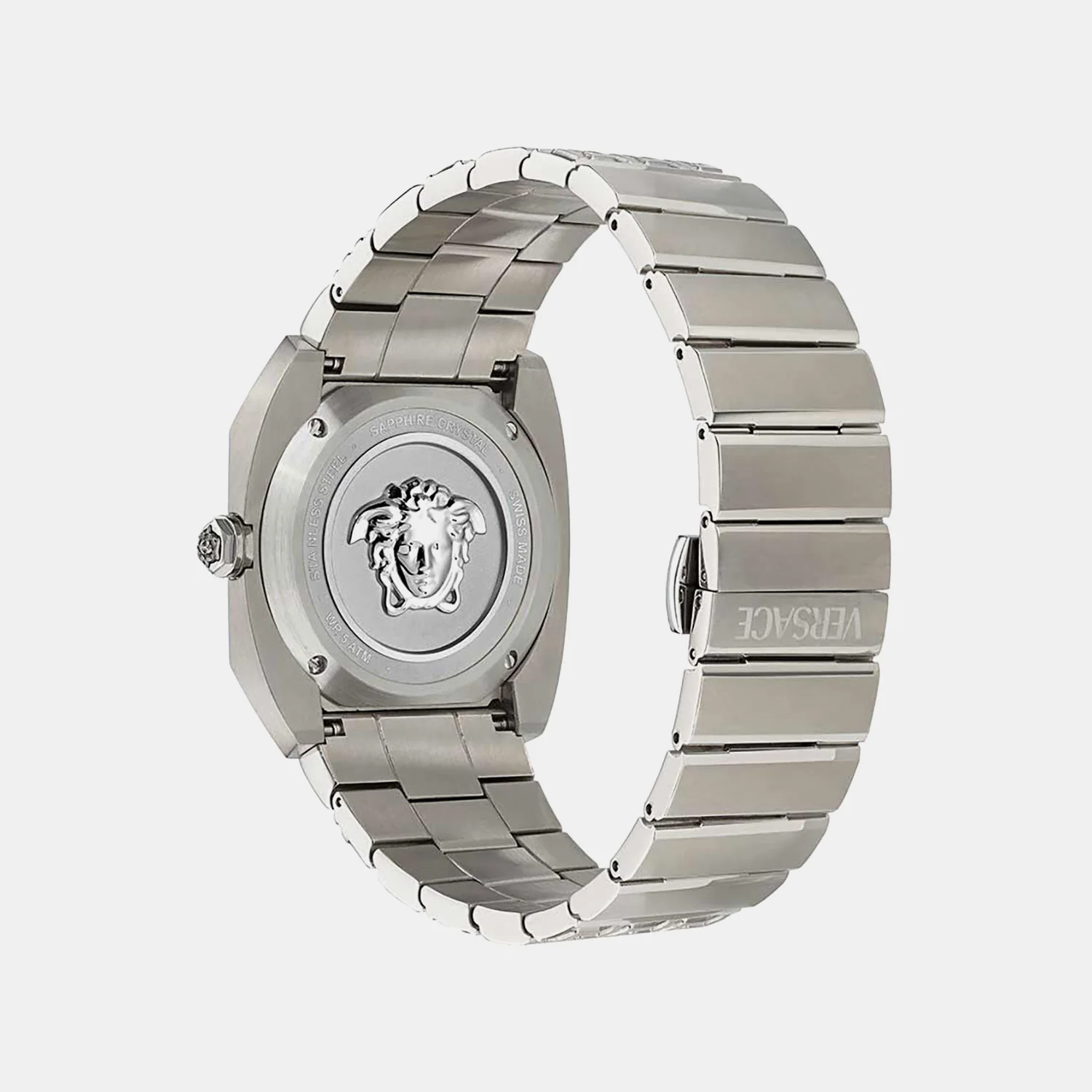 Men Quartz Grey Dial Analog Titanium Watch VE8F00524 - Image 3