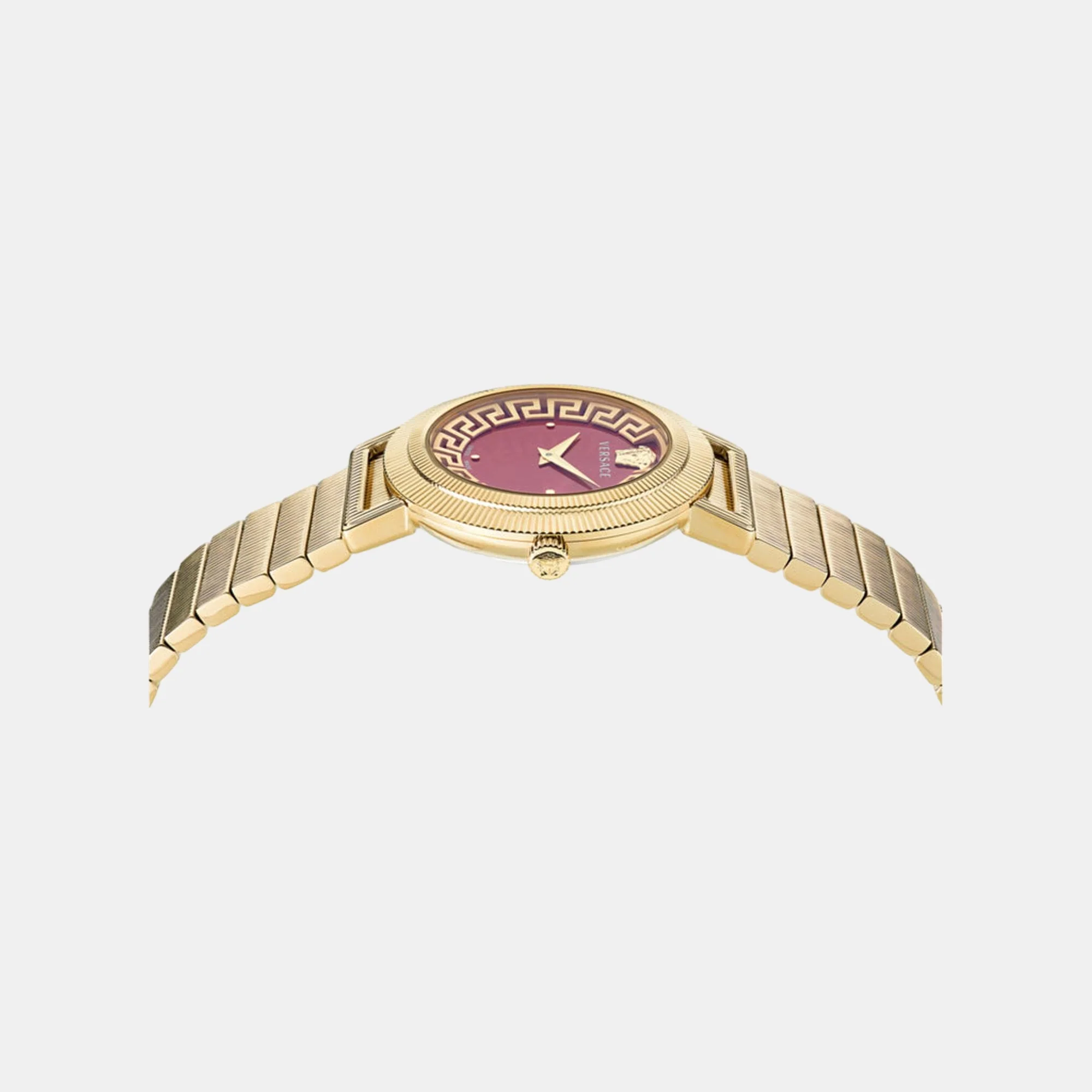 Men Quartz Red Dial Analog Stainless Steel Watch VE3D00622 - Image 2