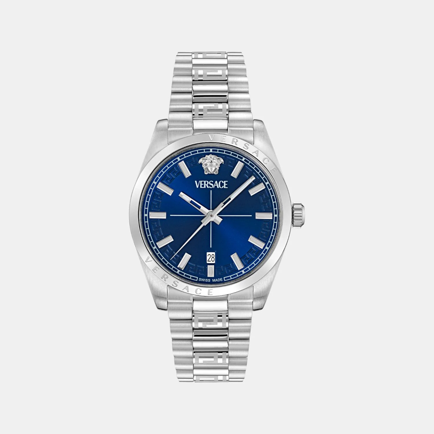 Millenyium Men Quartz Blue Dial Analog Stainless Steel Watch VE0G00325