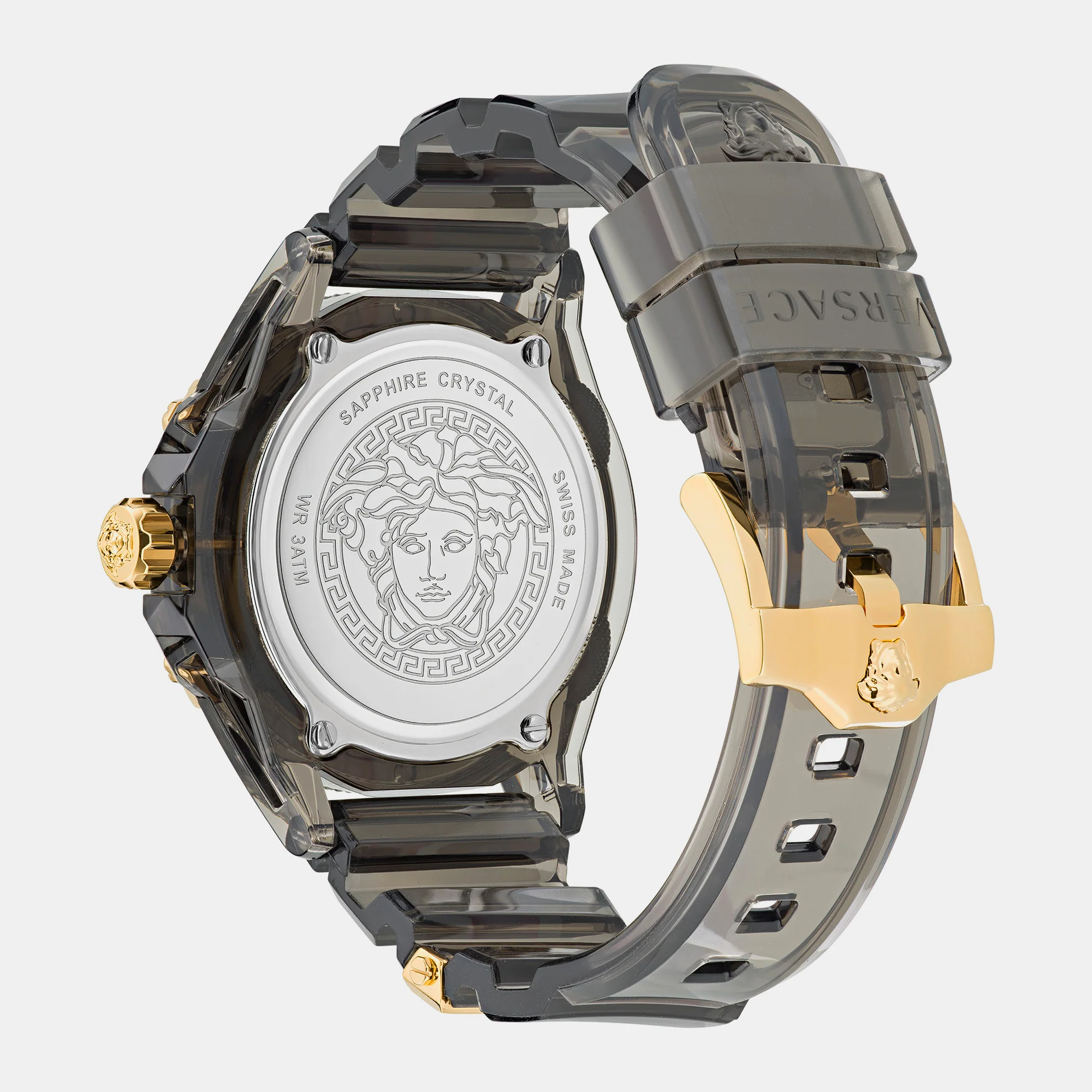 Unisex Quartz Black Dial Analog Rubber Watch VE6E00123 - Image 2
