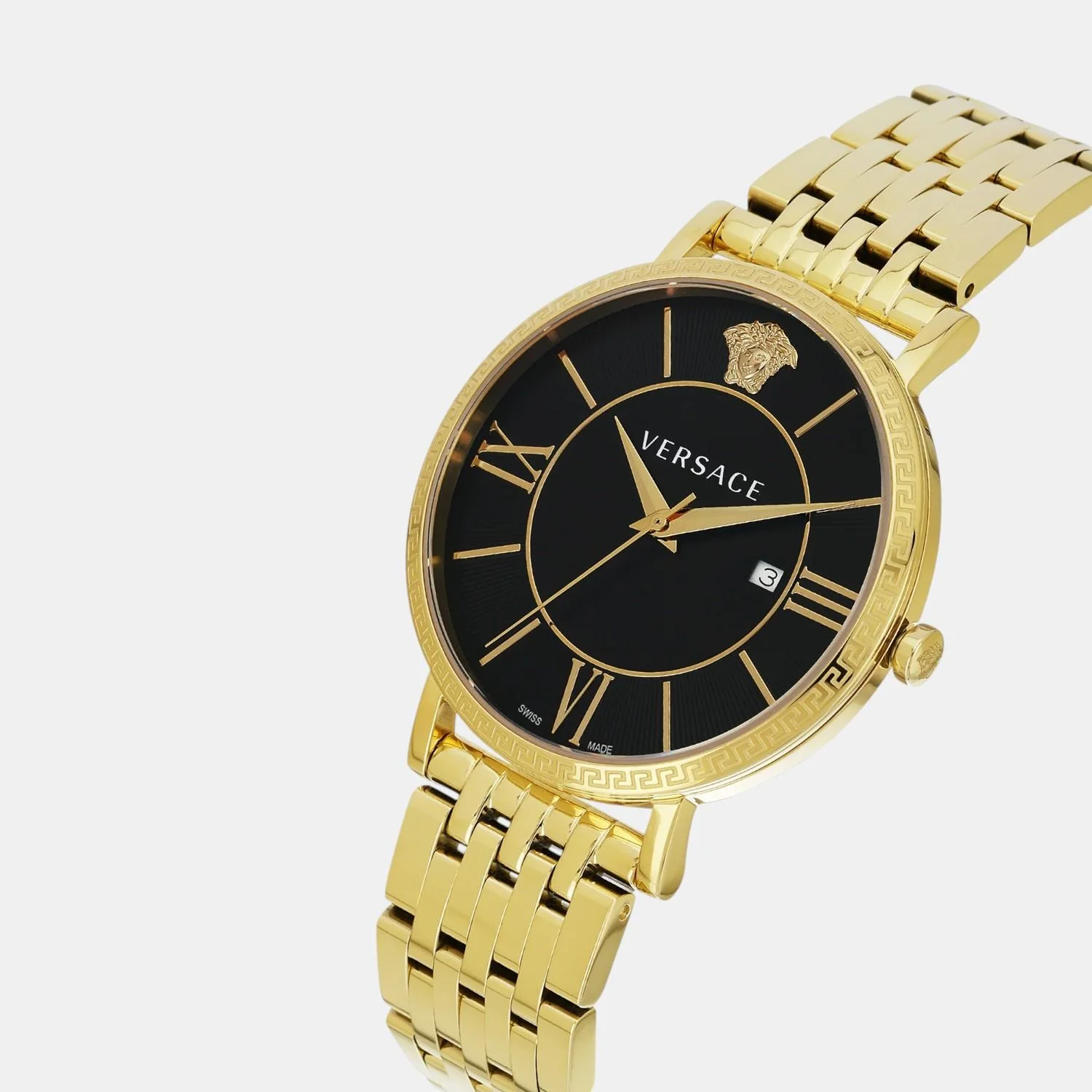 V-Eternal Men Quartz Black Dial Analog Stainless Steel Watch VENCA0624 - Image 2