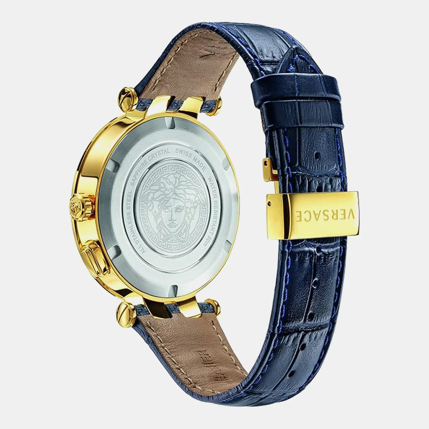 V-Race Men Quartz Blue Dial Analog Leather Watch VEBV00219 - Image 4