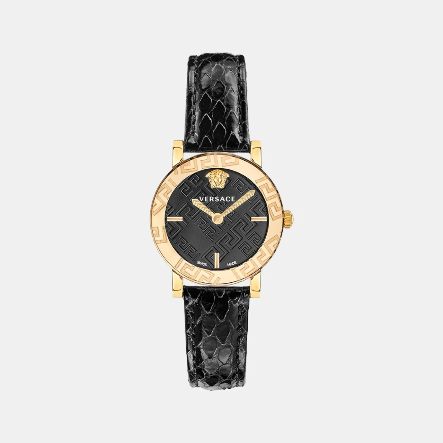 Women Quartz Black Dial Analog Leather Watch VEU300221