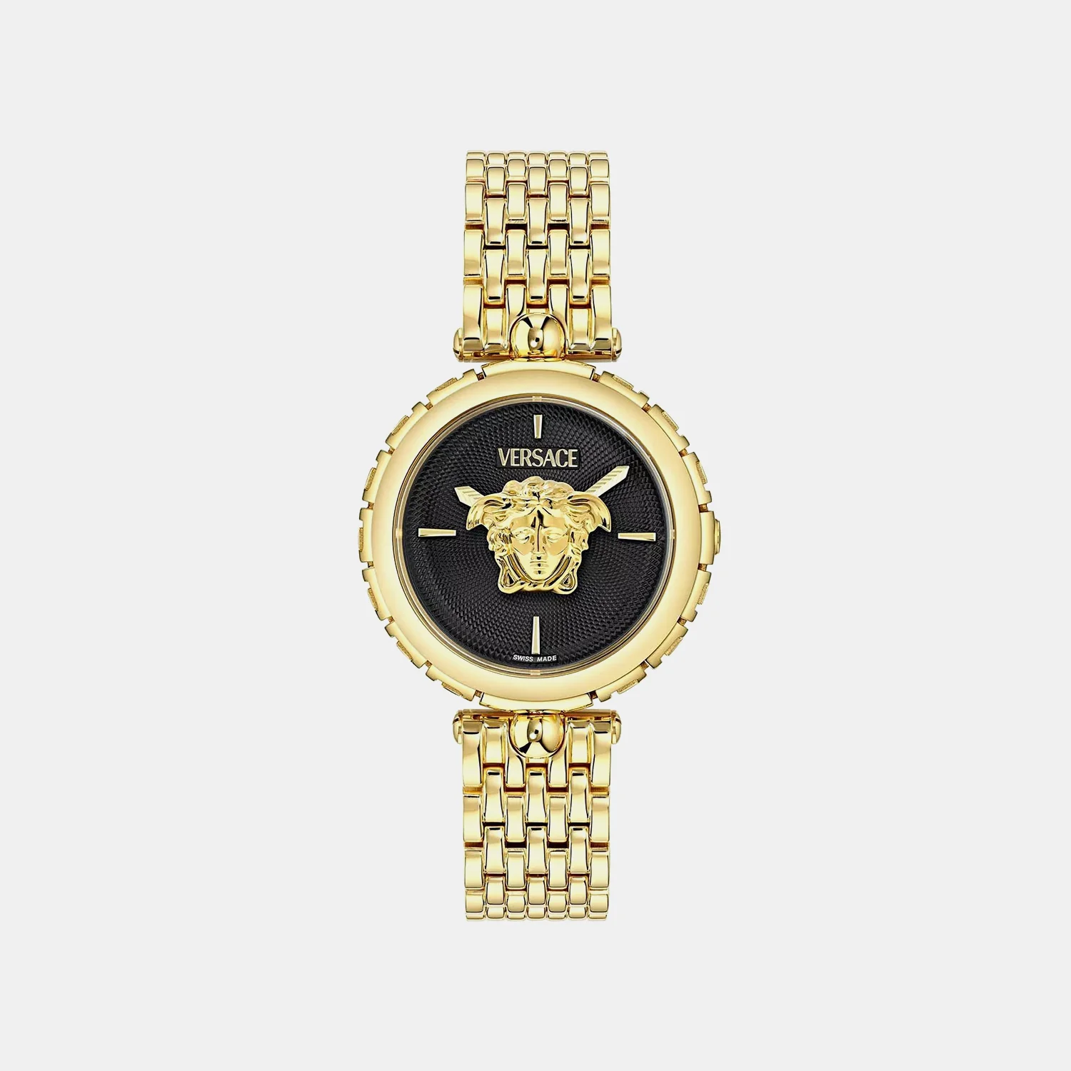 Women Quartz Black Dial Analog Stainless Steel Watch VE9D00424