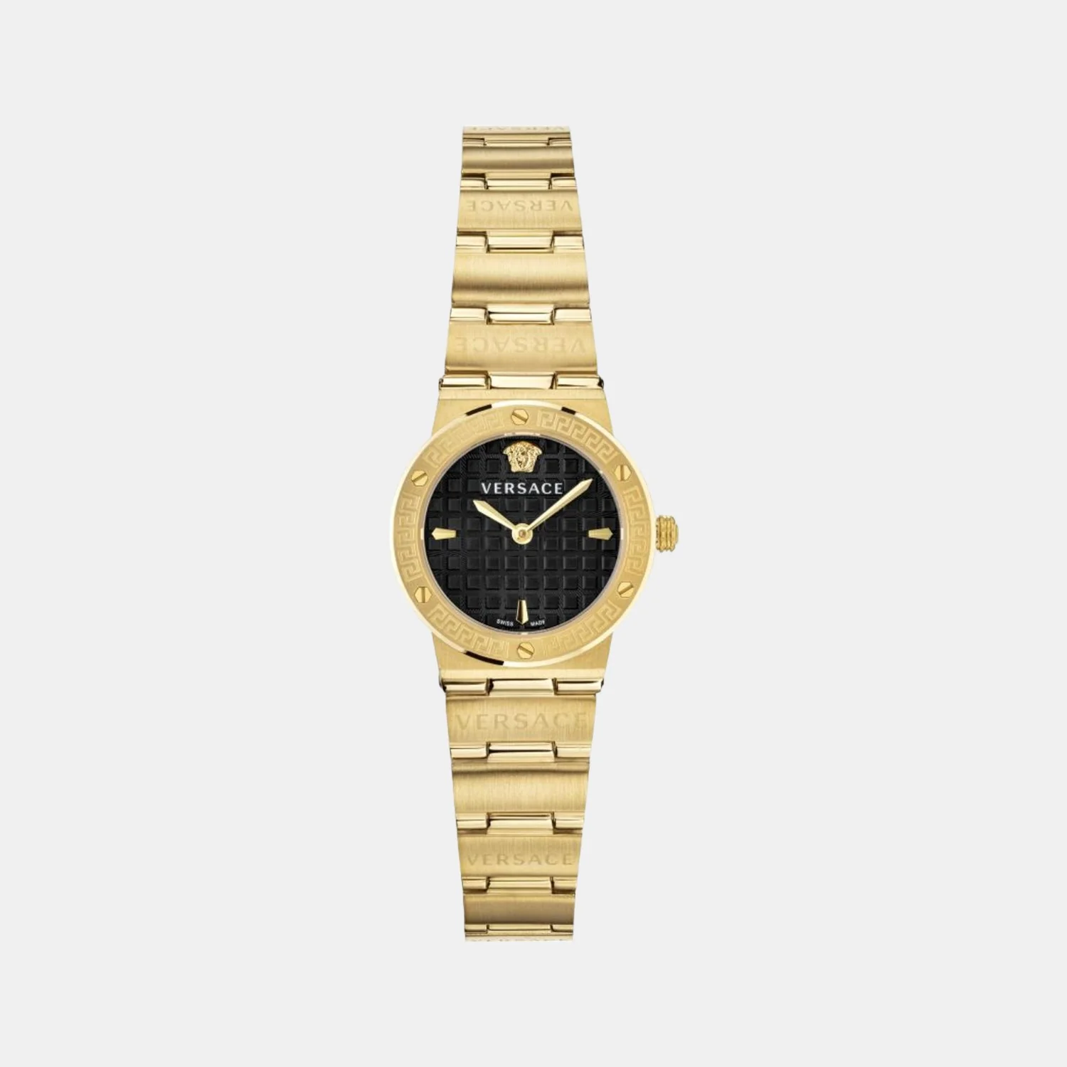Women Quartz Black Dial Analog Stainless Steel Watch VEZ100521