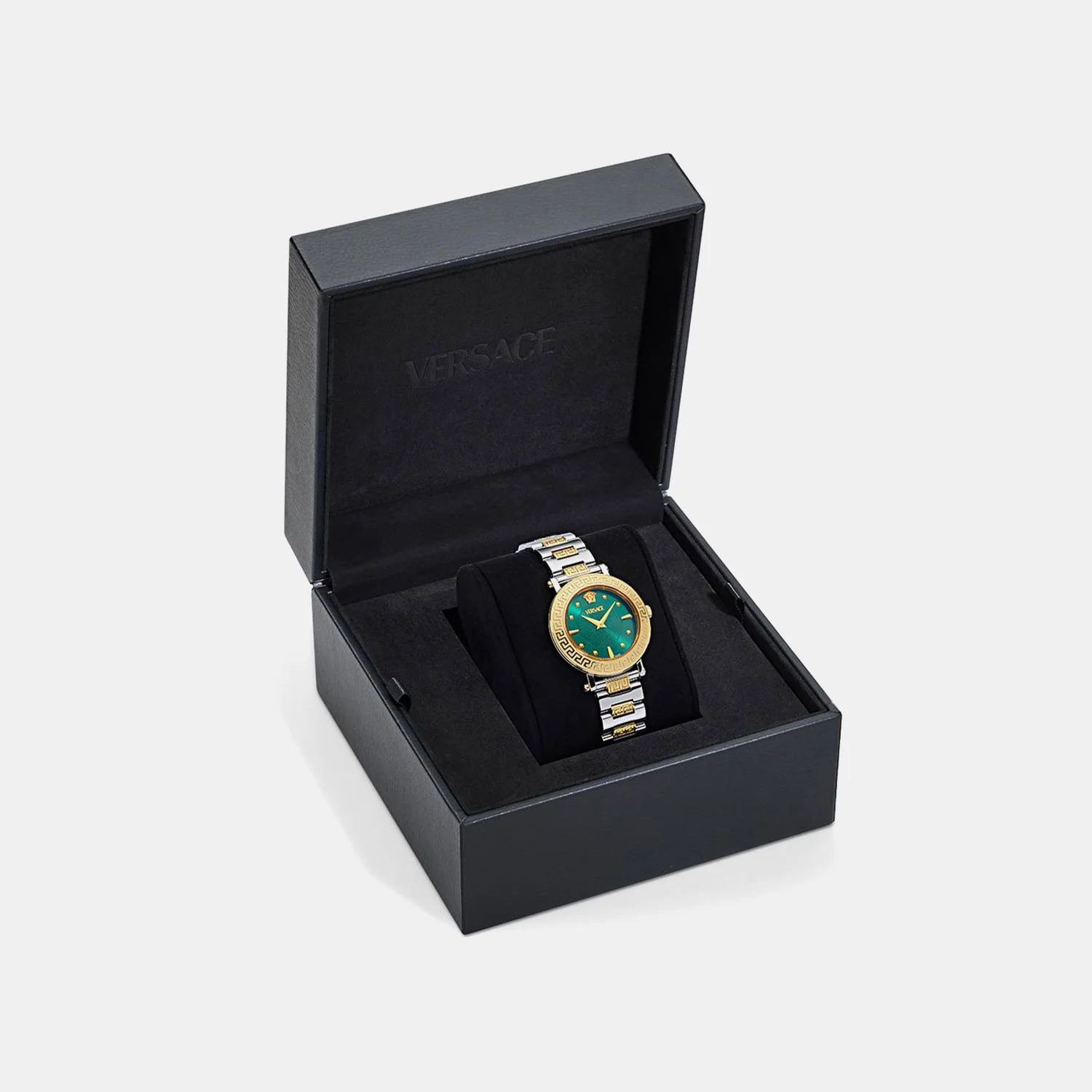 Women Quartz Green Sunray Dial Analog Stainless Steel Watch VE9C00424 - Image 4