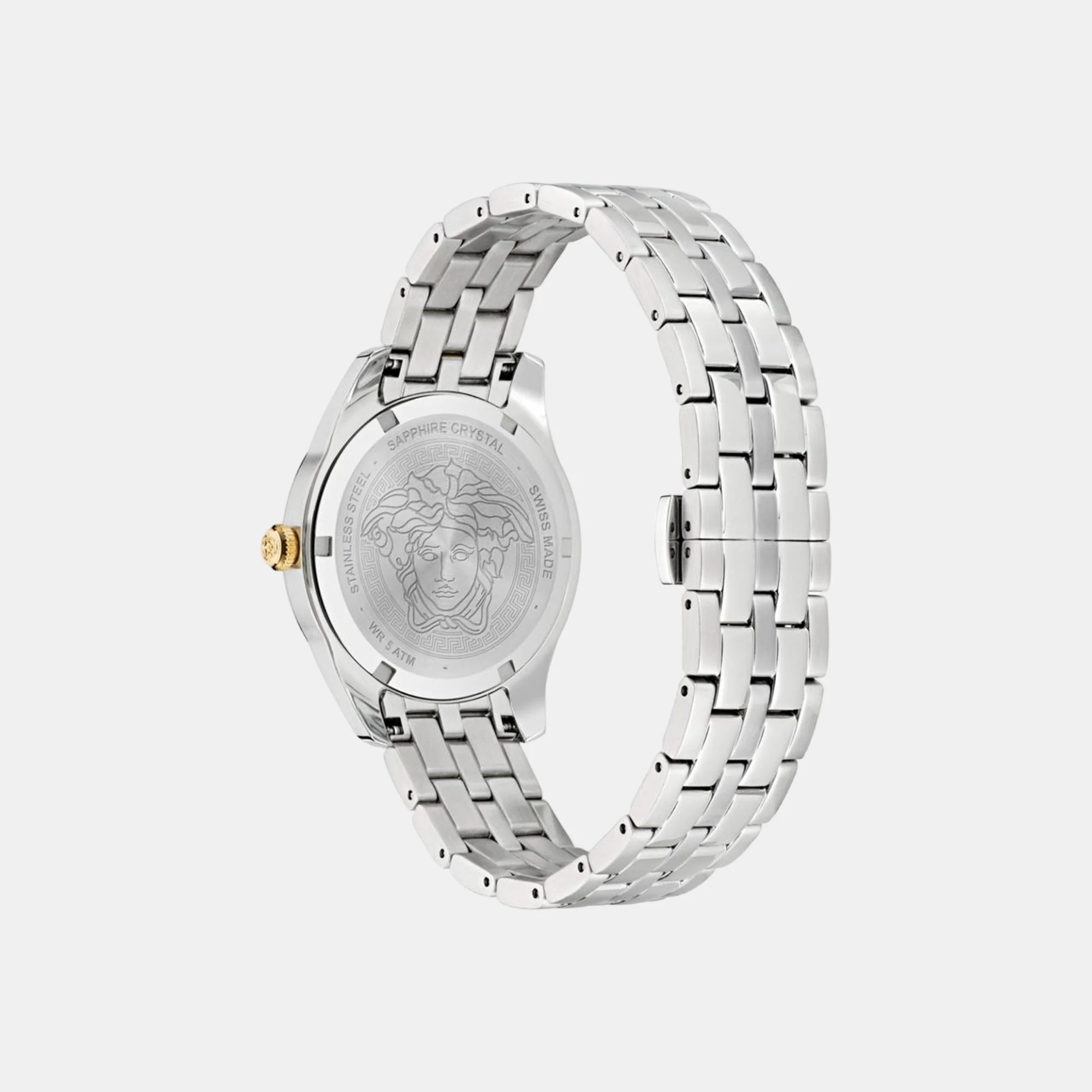 Women Quartz Grey Dial Analog Stainless Steel Watch VE6C00323 - Image 2