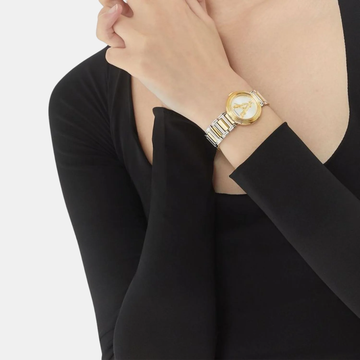 Women Quartz White Dial Analog Stainless Steel Watch VET300721 - Image 4