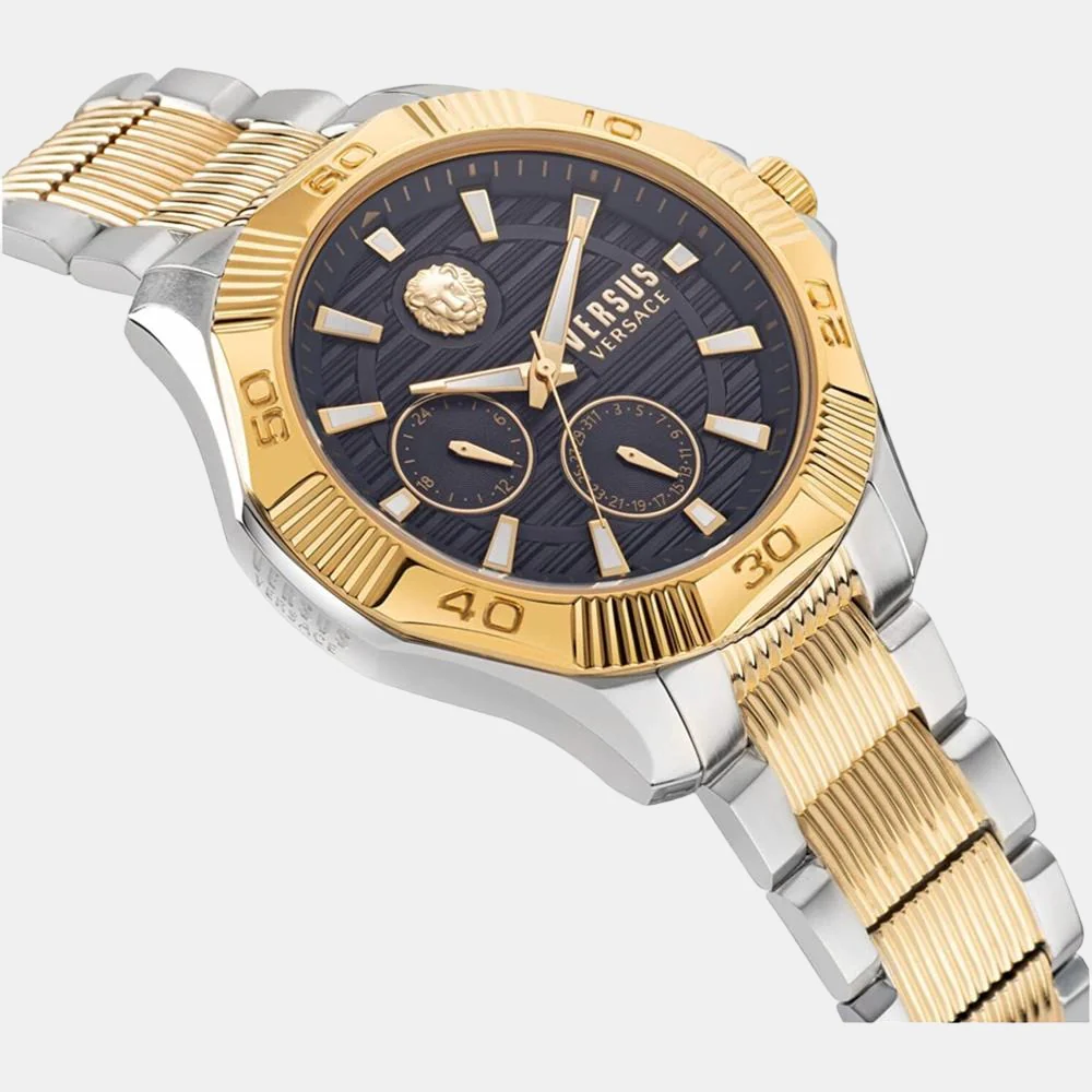 Men Quartz Blue Dial Analog Stainless Steel Watch VSPZT0421 - Image 3