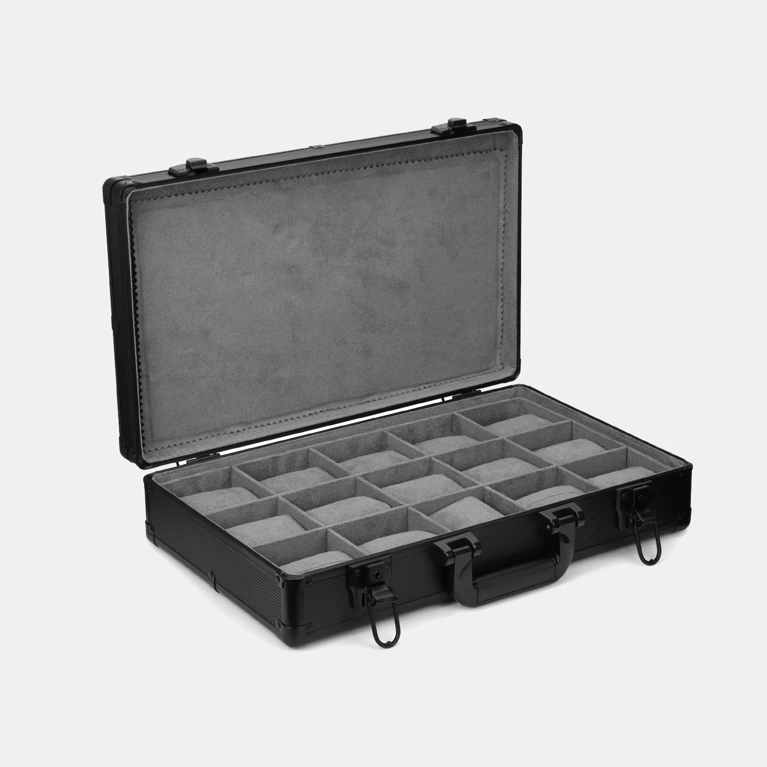 Watch Case 15 Pcs Big Black - Image 4