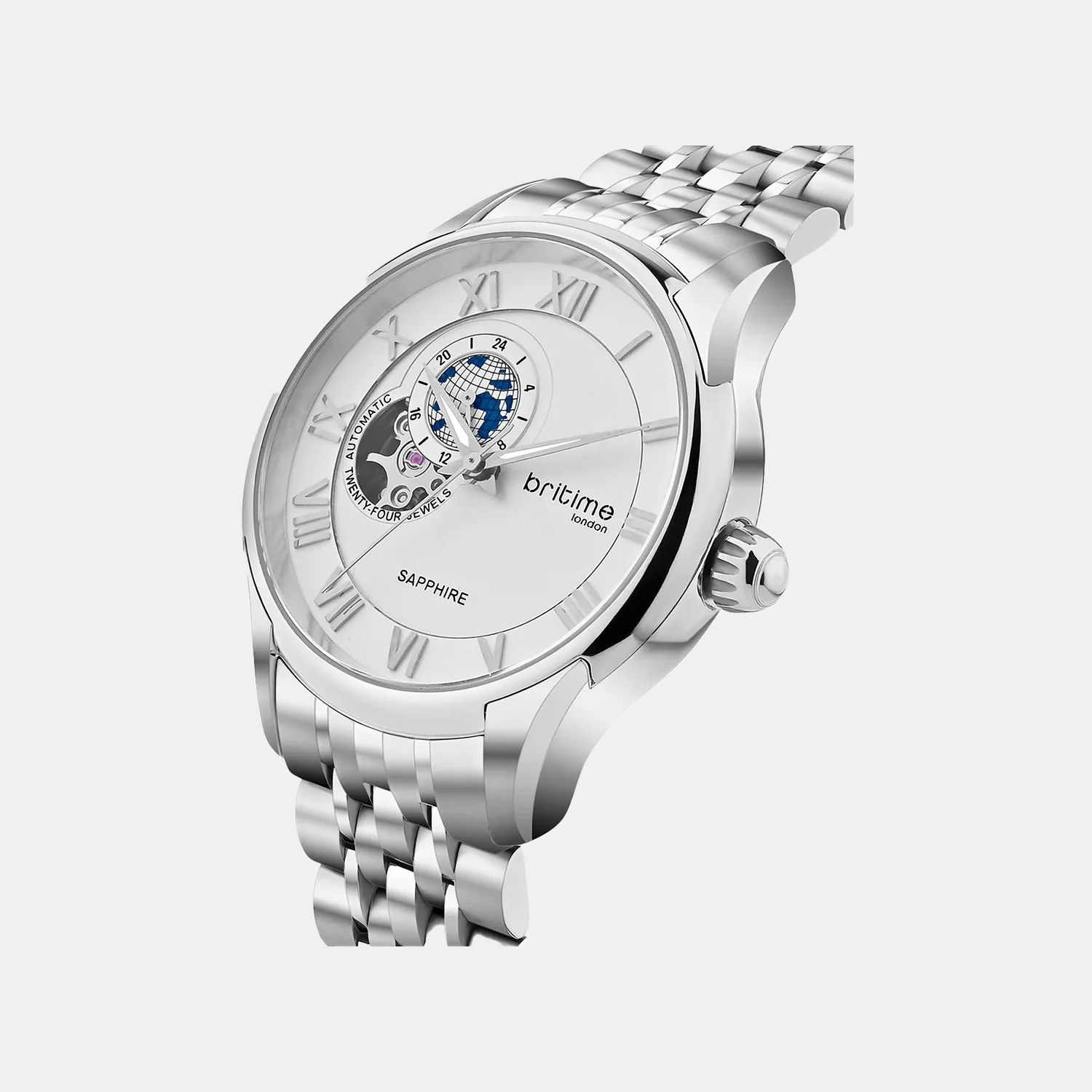 Windsor Men Automatic Silver Dial Analog Metal Watch 318-M10201 - Image 2
