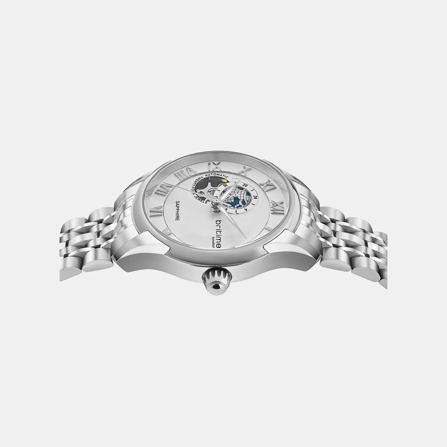 Windsor Men Automatic Silver Dial Analog Metal Watch 318-M10201 - Image 3