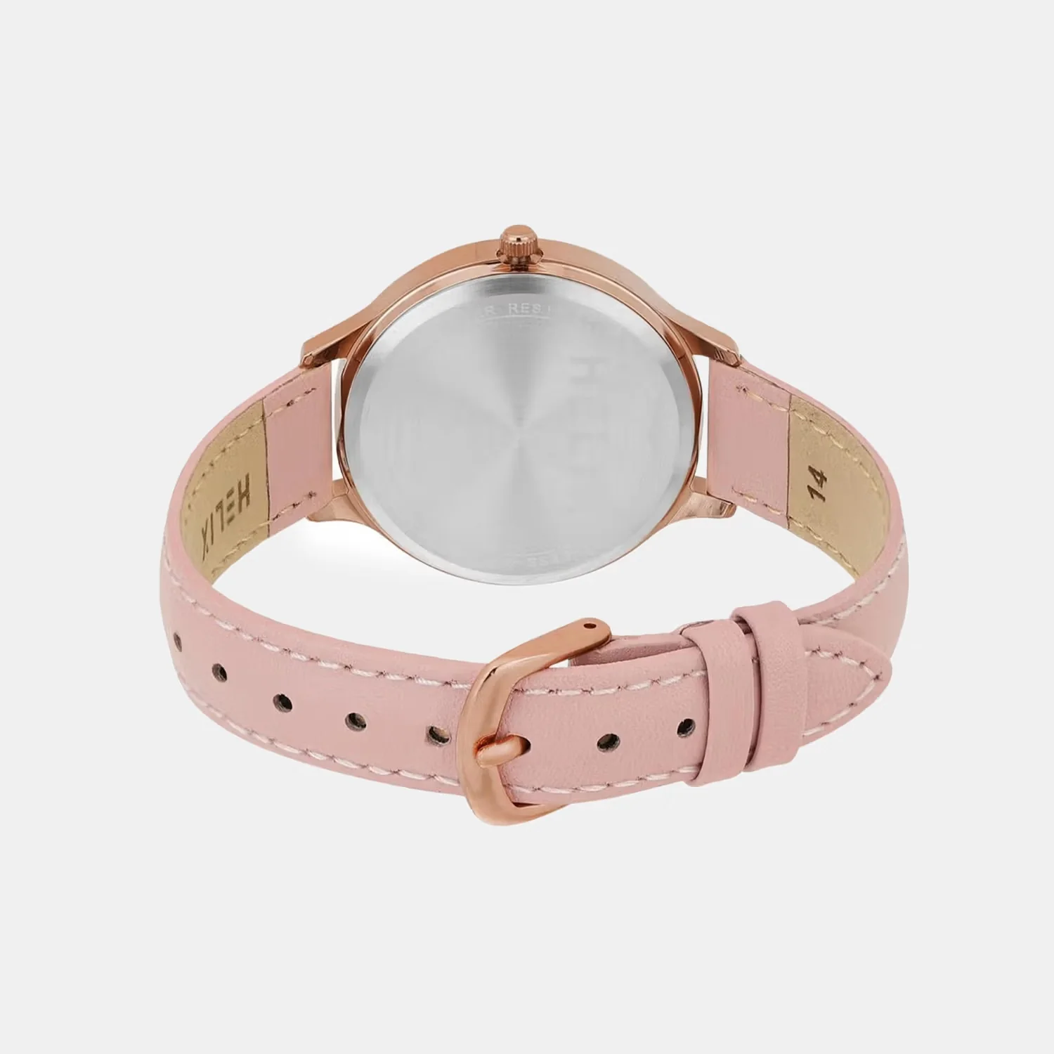 Women Quartz Pink Dial Analog Leather Watch TW060HL08T - Image 4