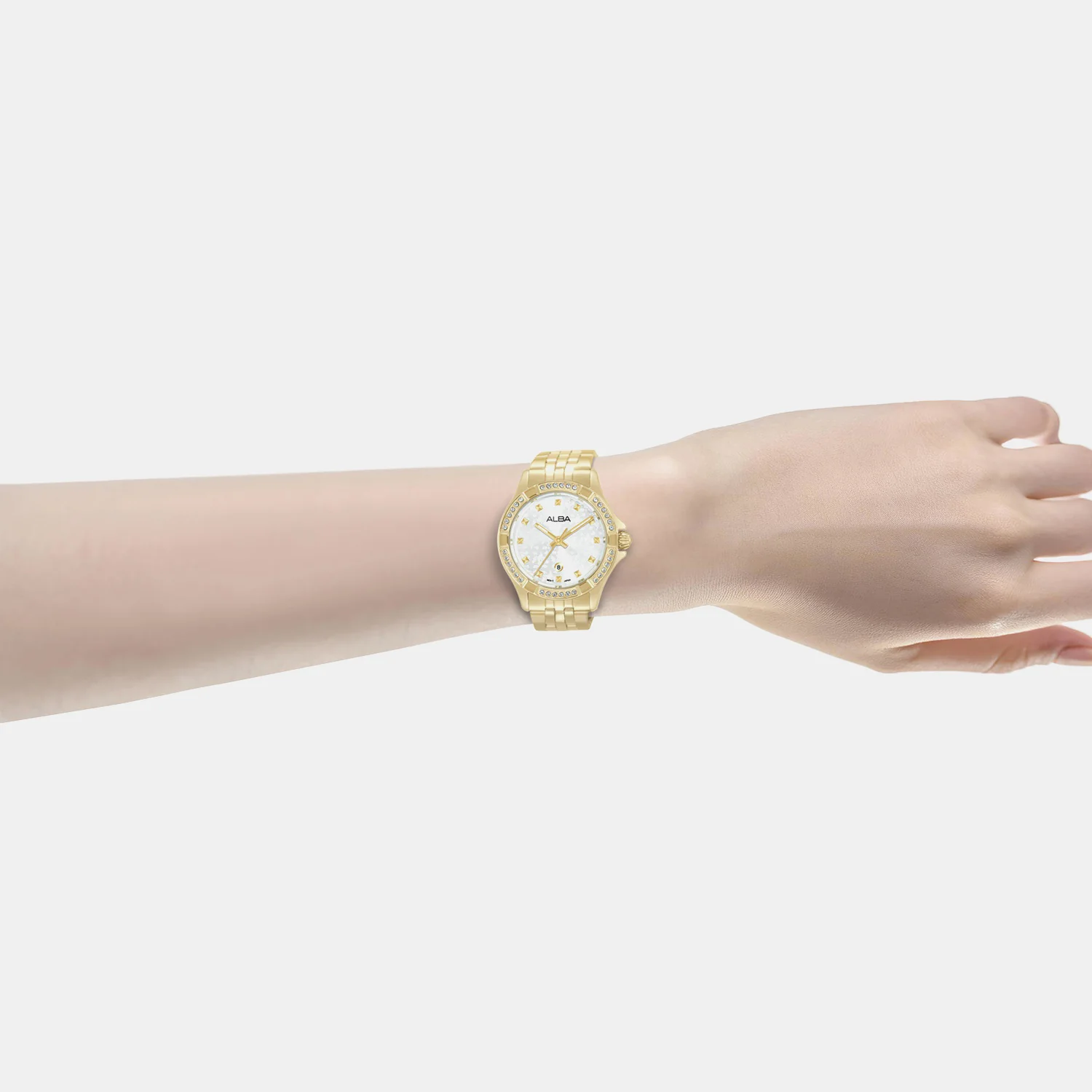 Women Quartz Silver Dial Analog Stainless Steel Watch AH7ED6X1 - Image 3