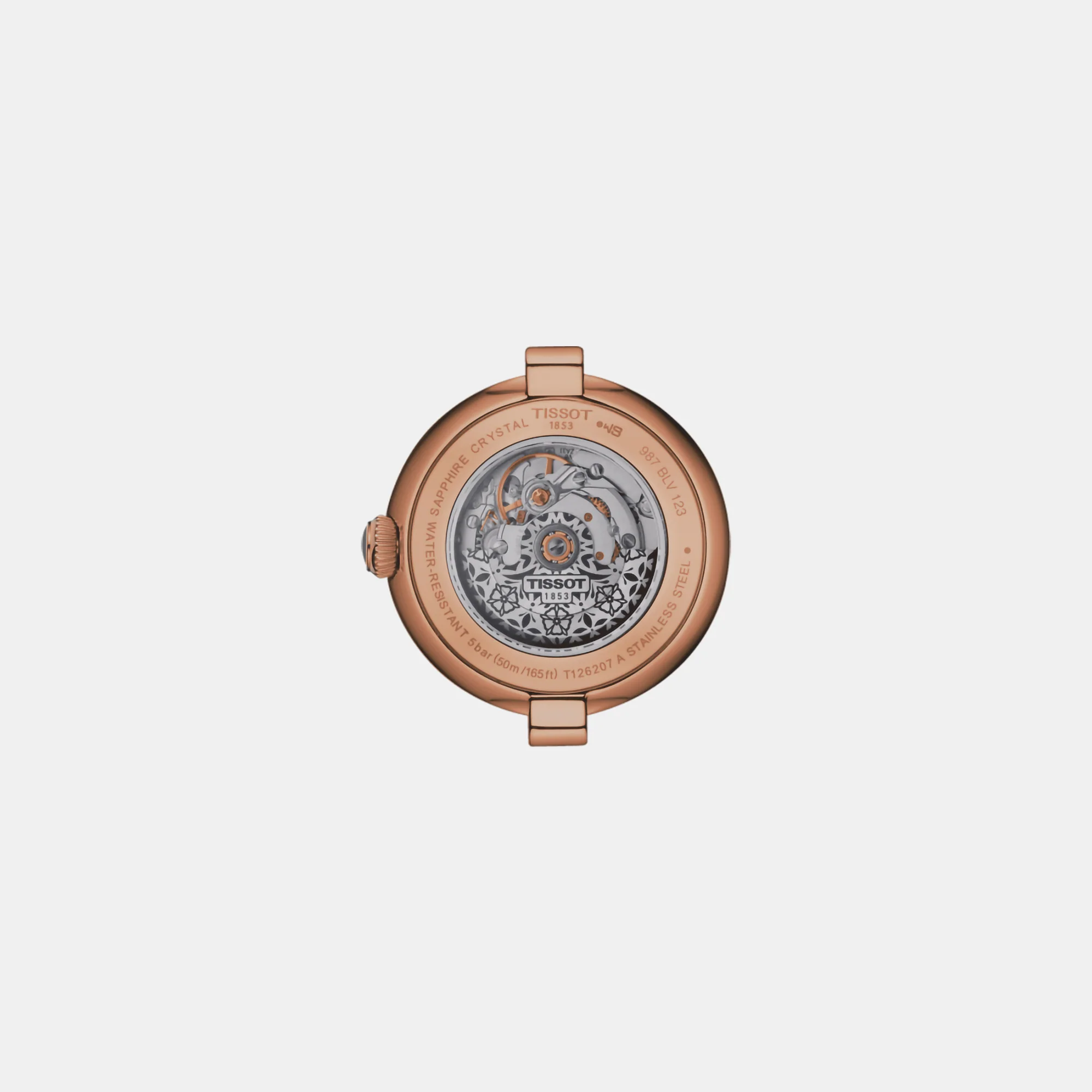 Women's White Dial Leather Automatic Watch T1262073601300 - Image 2